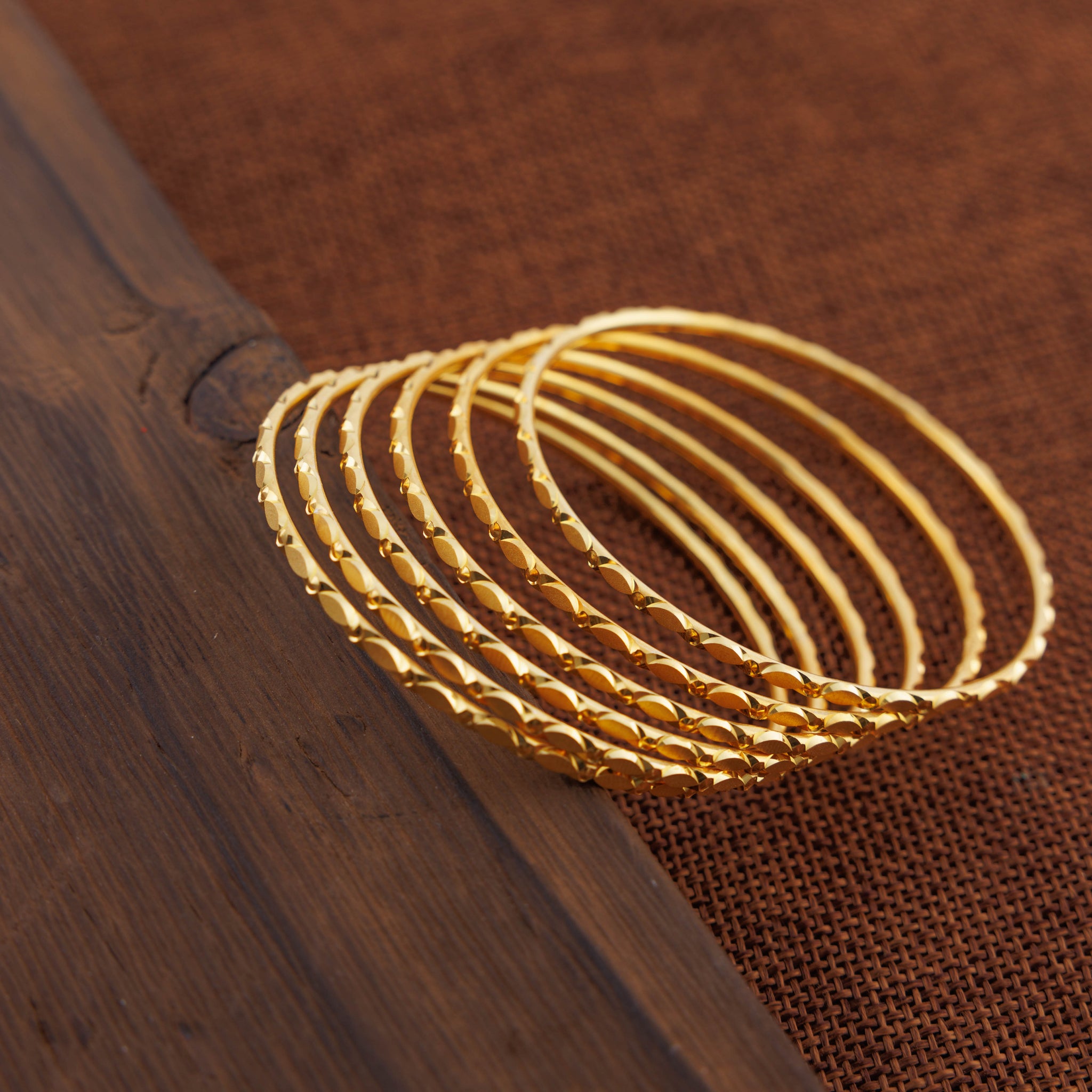 Laser Bangle (KD2) - Silver 925 & Gold Plated