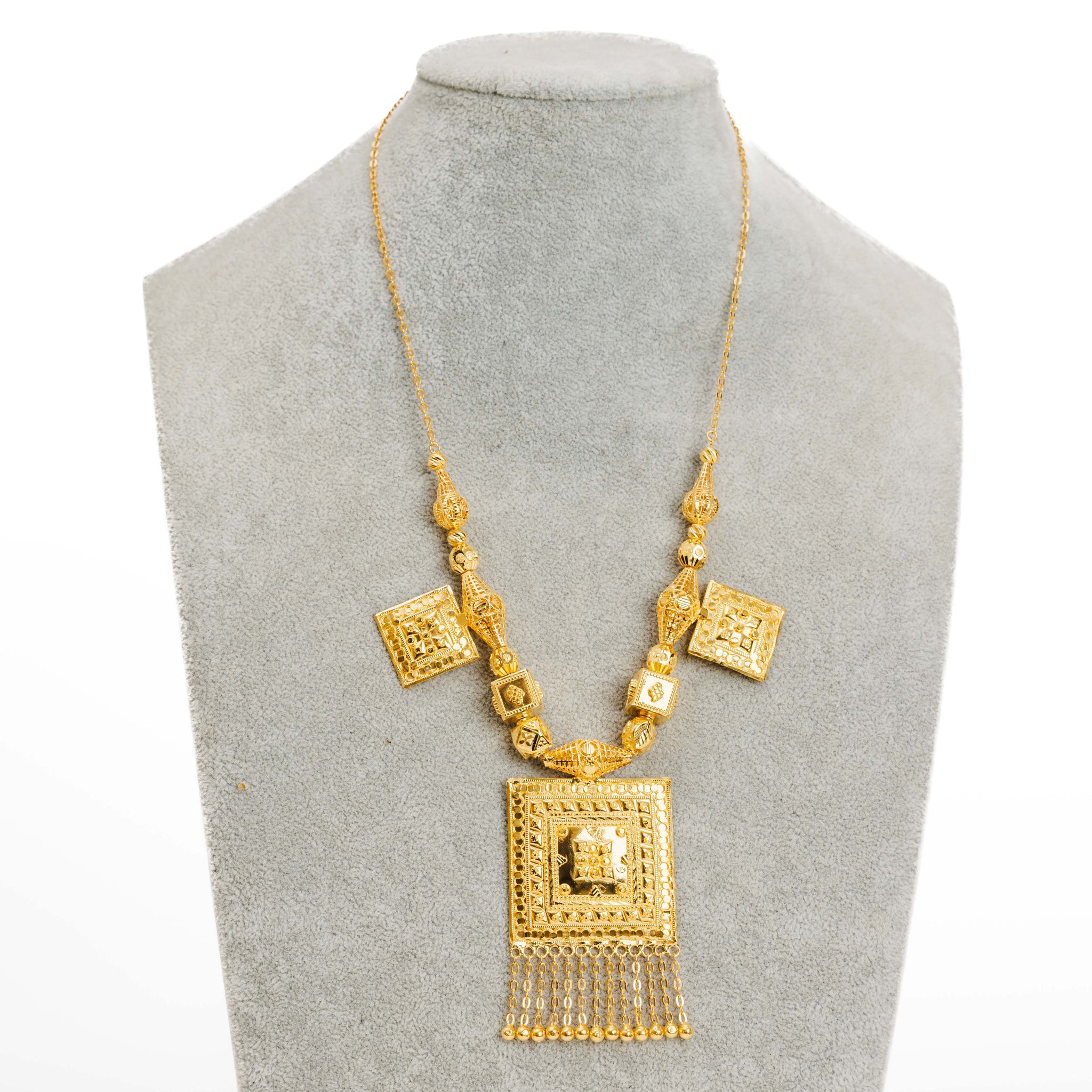 Traditional Necklace (D14)- Silver 925 & Gold Plated