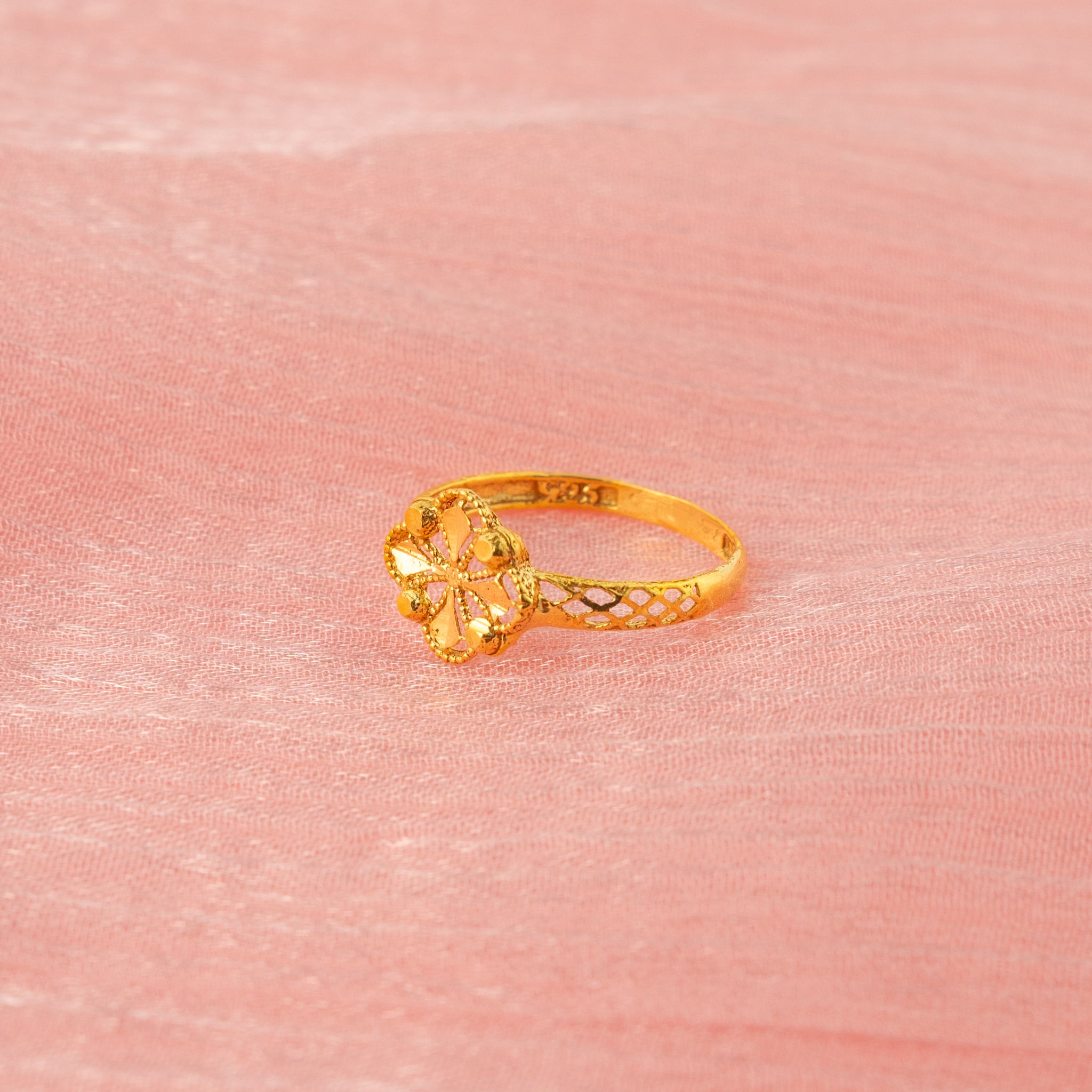 Kid's Rings (D9)- Silver 925 & Gold Plated