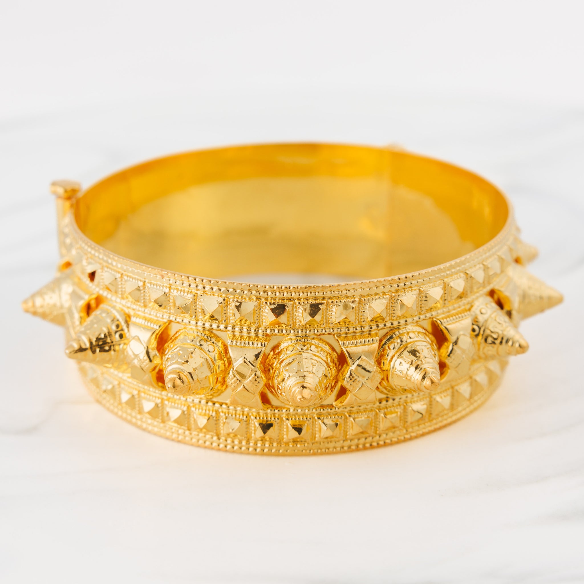 Mushawak Bangle (D64) - Silver 925 & Gold Plated