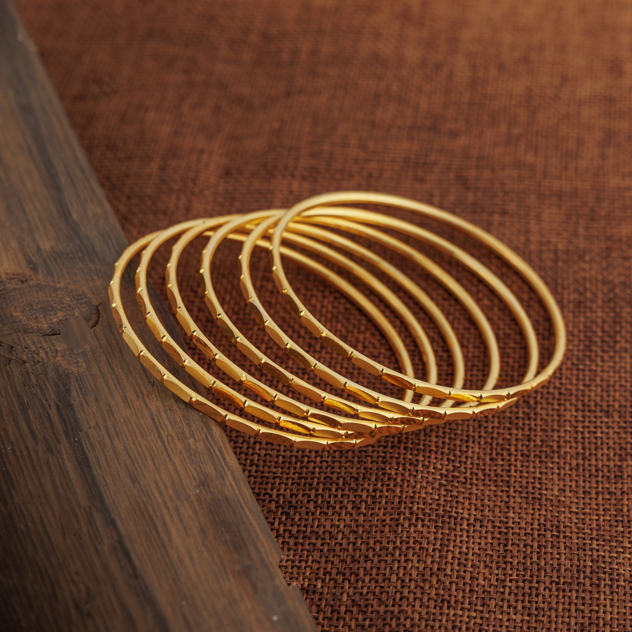 Adult's Bangles (D51-K) - Silver 925 & Gold Plated