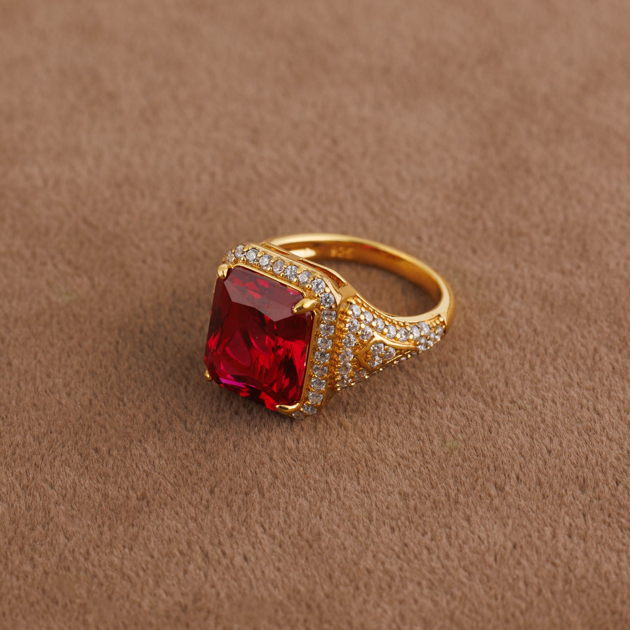 Fancy Ring (D2) - Silver 925 & Gold Plated