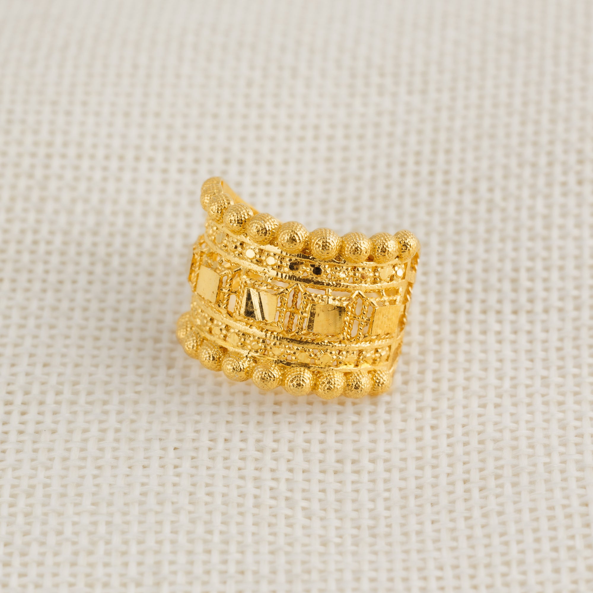 RP Ball Rings (SQR) - Silver 925 & Gold Plated