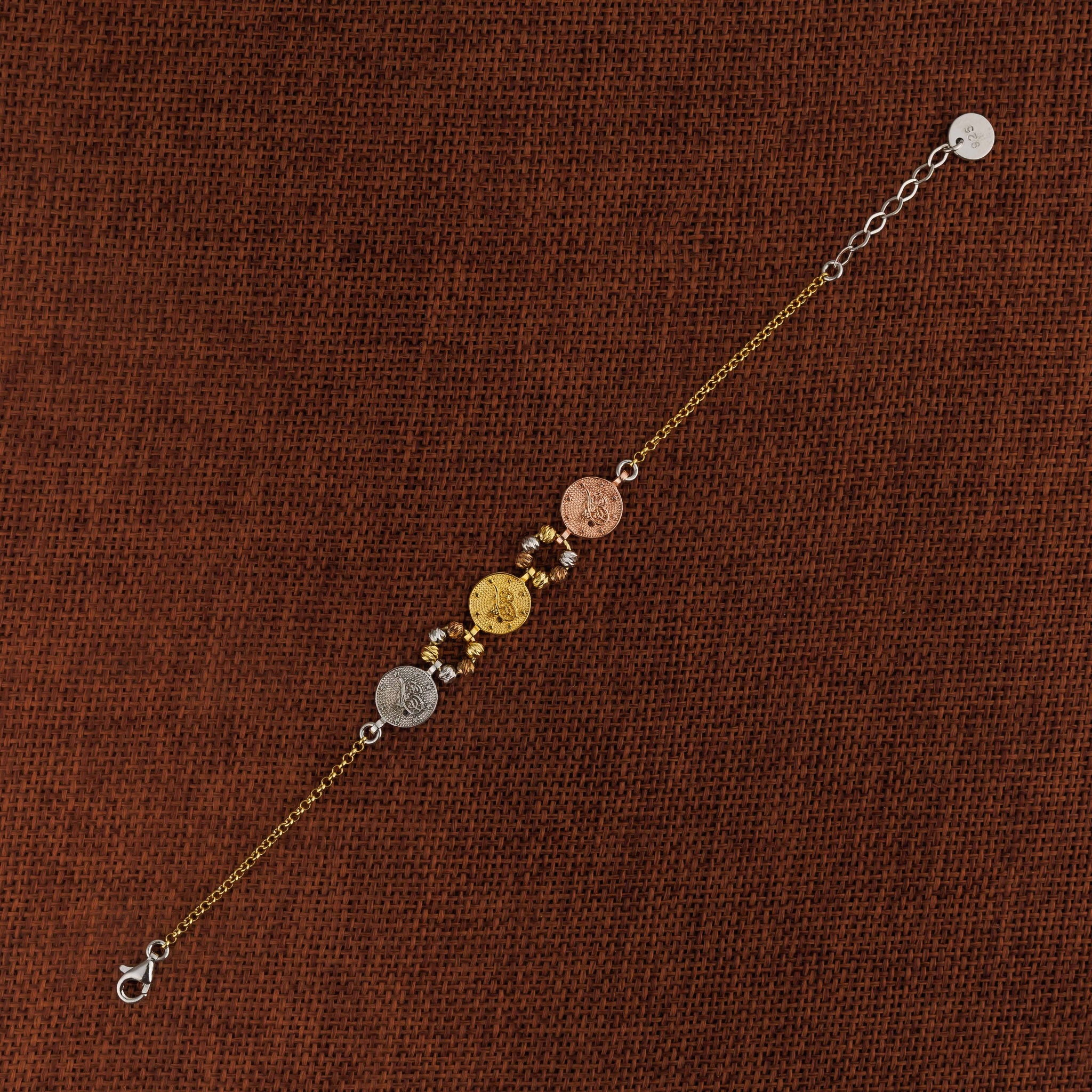 سوار متعدد الألوان (D5) - Silver 925