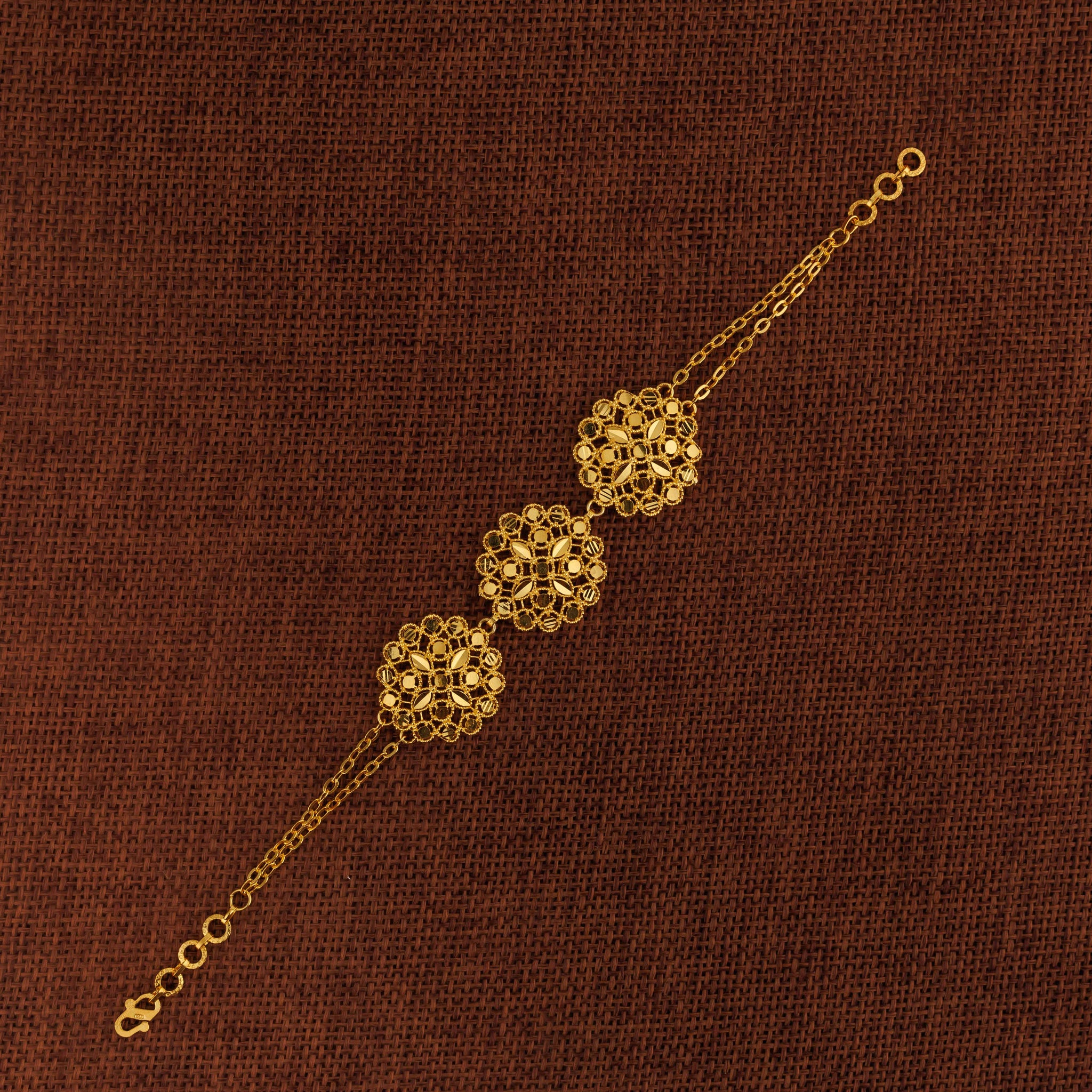 RP 3 Piece Bracelet / Chain (D4) - Silver 925 & Gold Plated