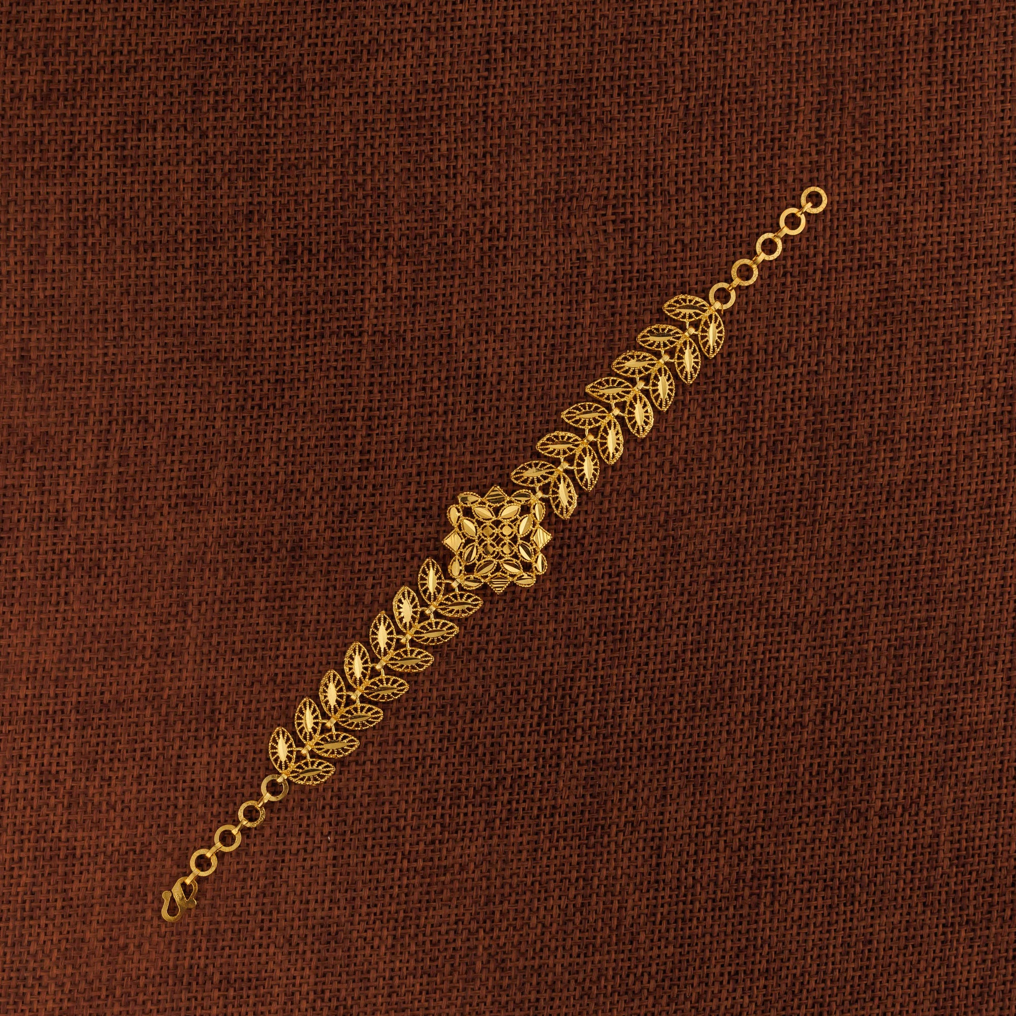 RP 1 Piece Bracelet with Leaf (D6) - Silver 925 & Gold Plated