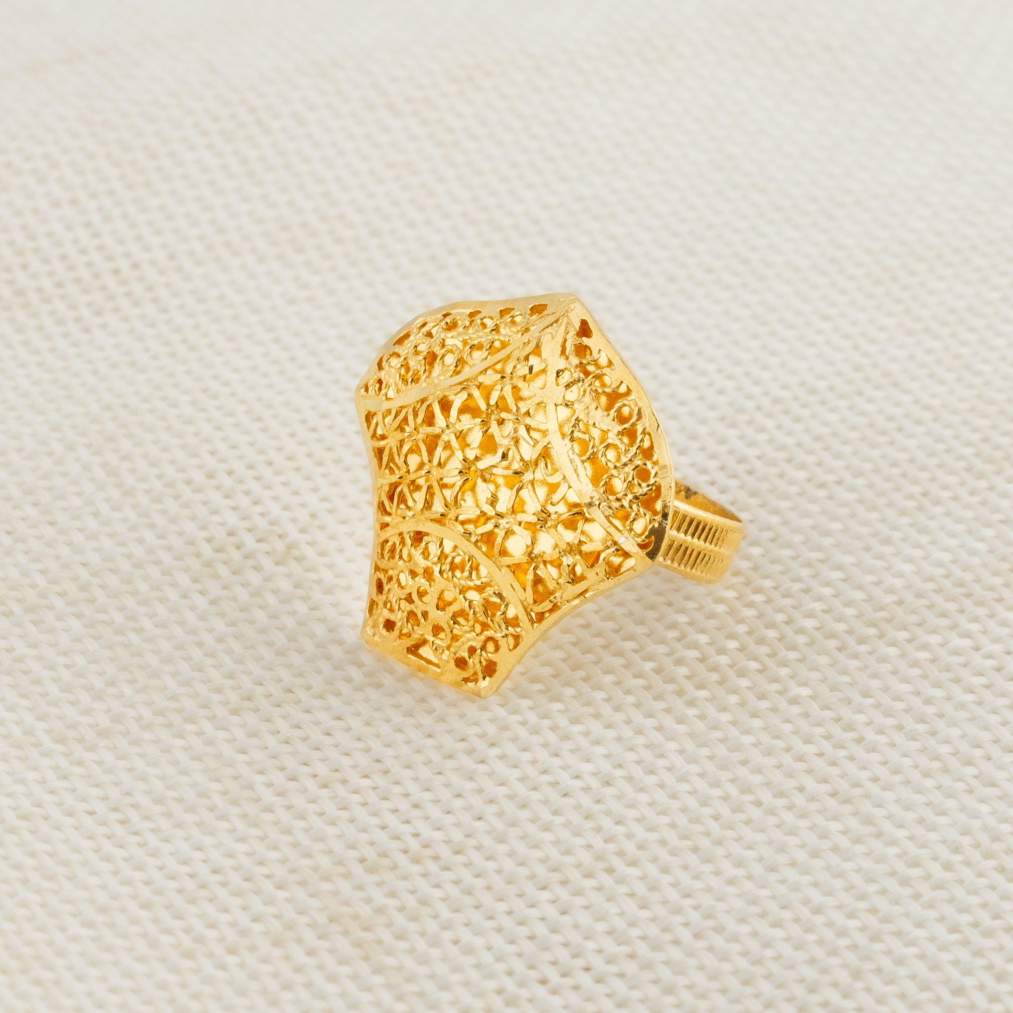Casting ring (D3) - Silver 925 & Gold Plated
