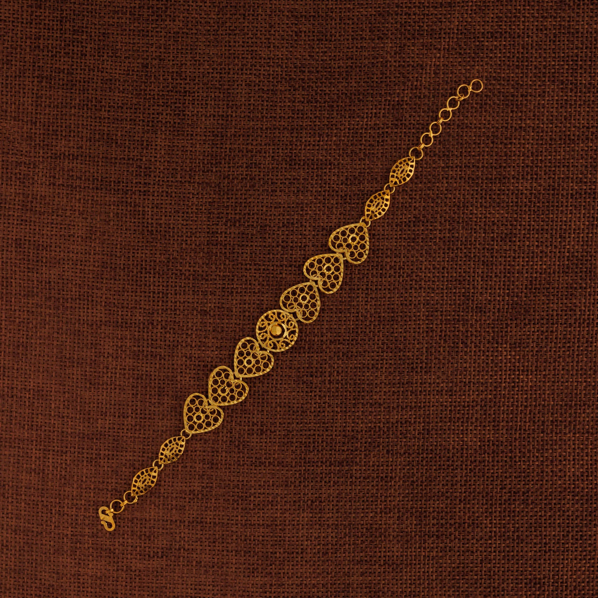 Casting Bracelet (D80) - Silver 925 & Gold Plated
