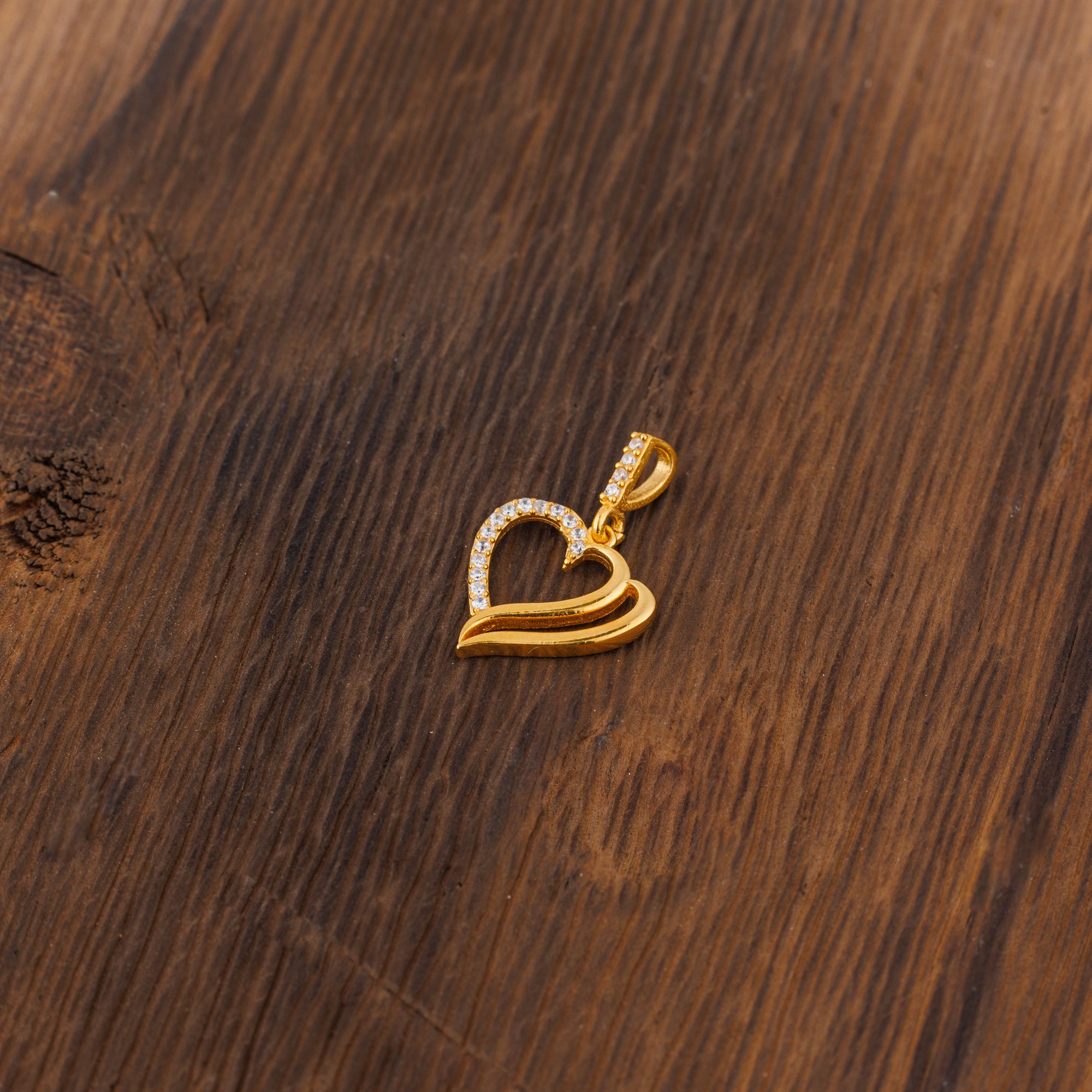 Zircon Kids Pendant (D20) - Silver 925 & Gold Plated