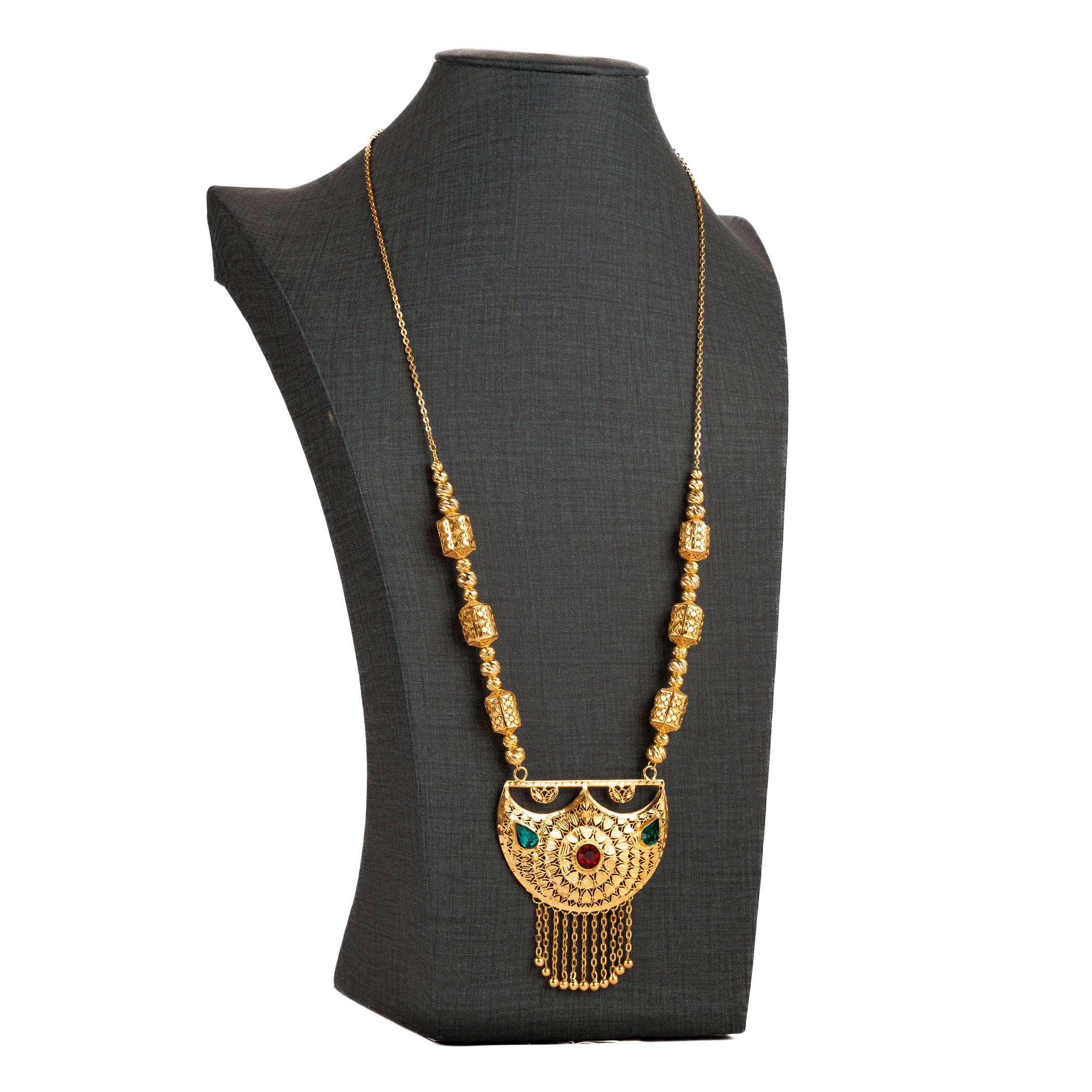 Moon Shaped Mala (M-D10) - Silver 925 & Gold Plated