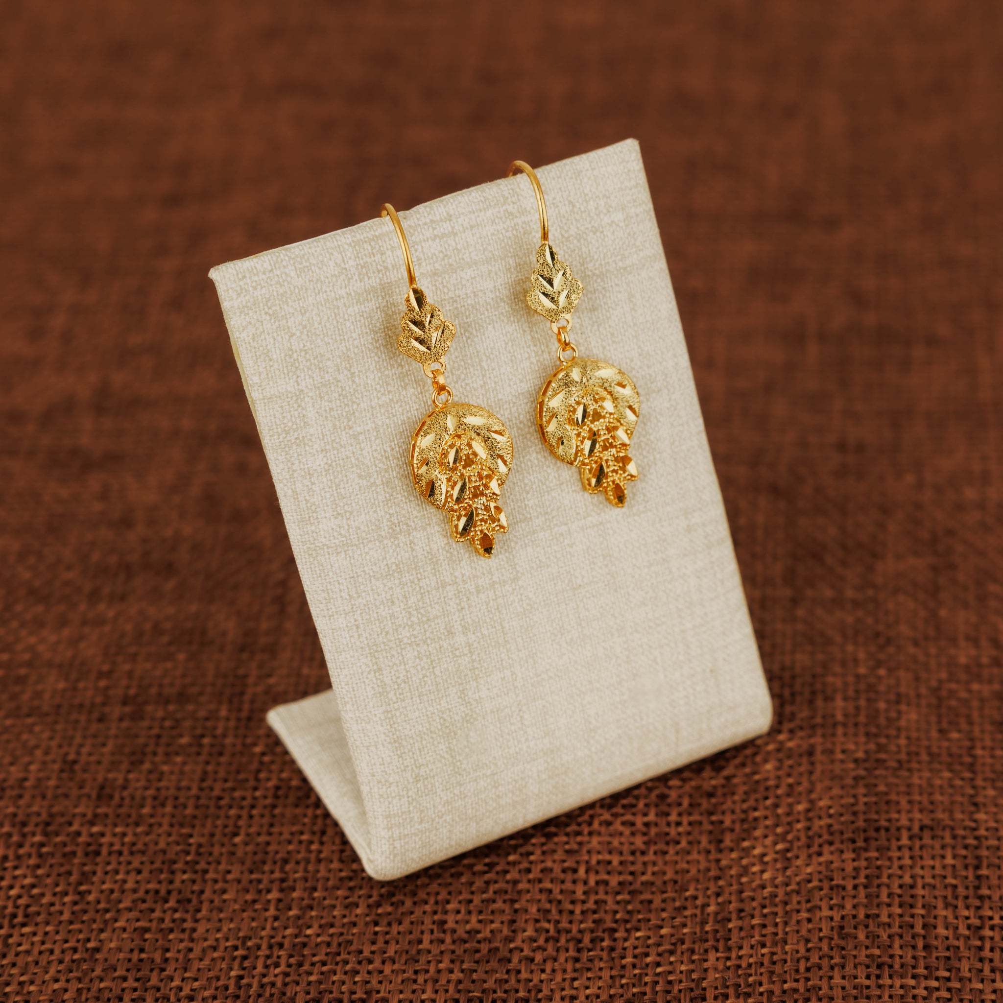 Casting Earrings (D31) - Silver 925 & Gold Plated