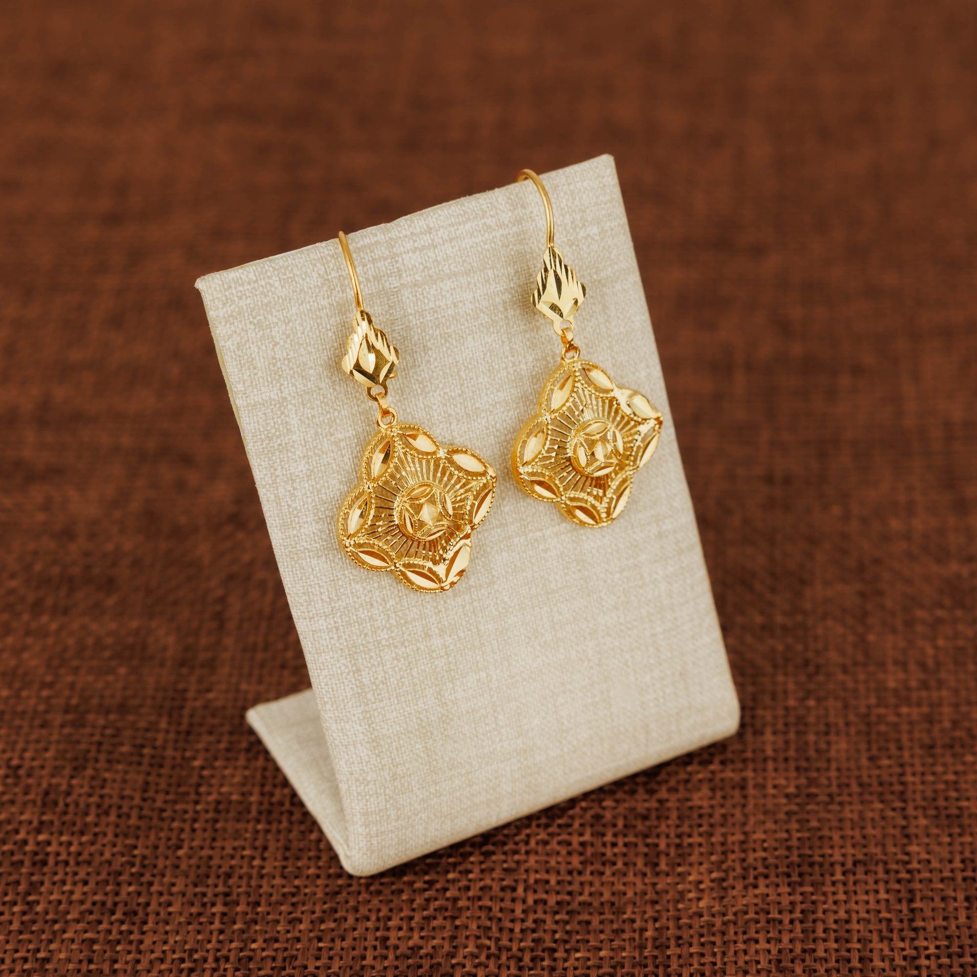 Casting Earrings (D32) - Silver 925 & Gold Plated