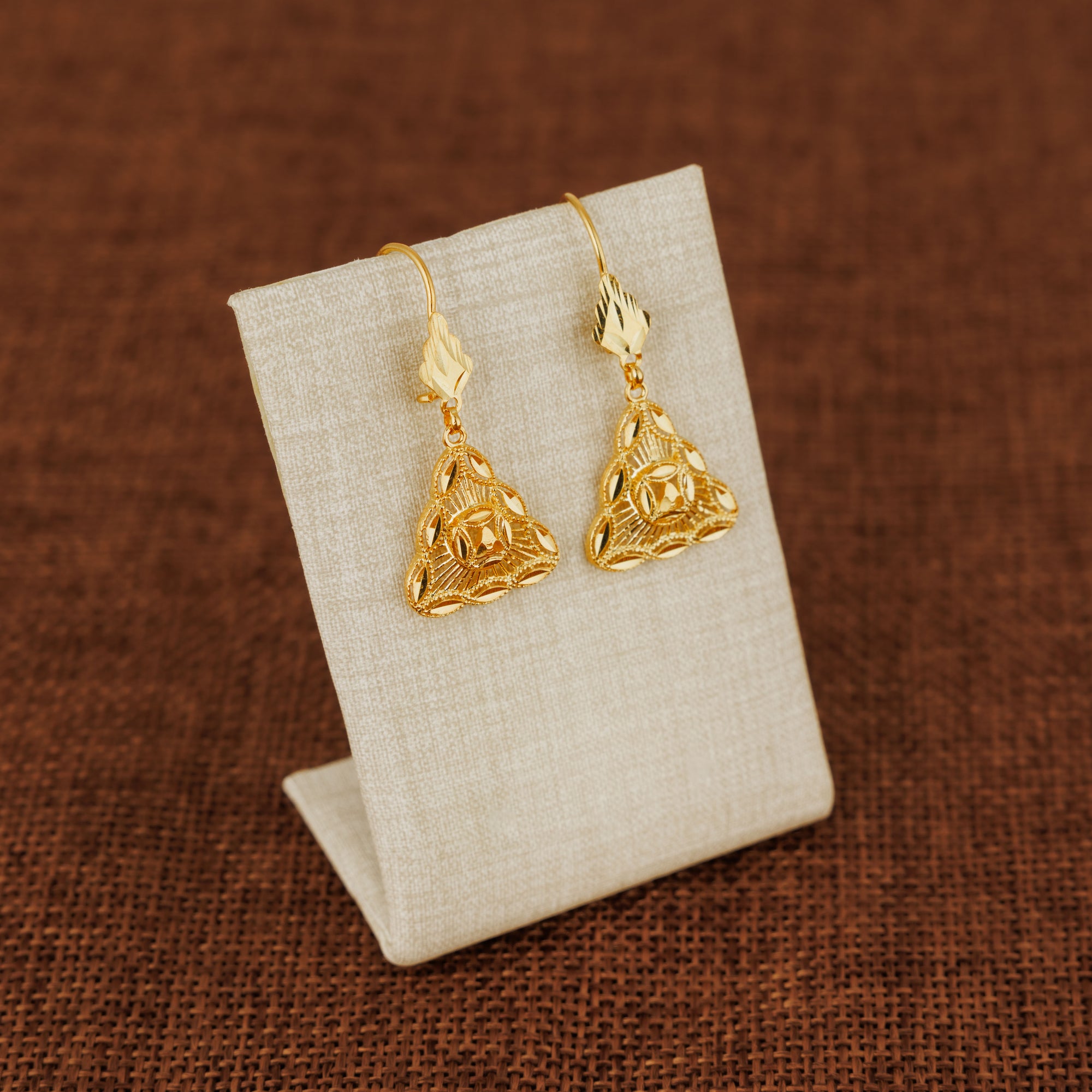 Casting Earrings (D37) - Silver 925 & Gold Plated