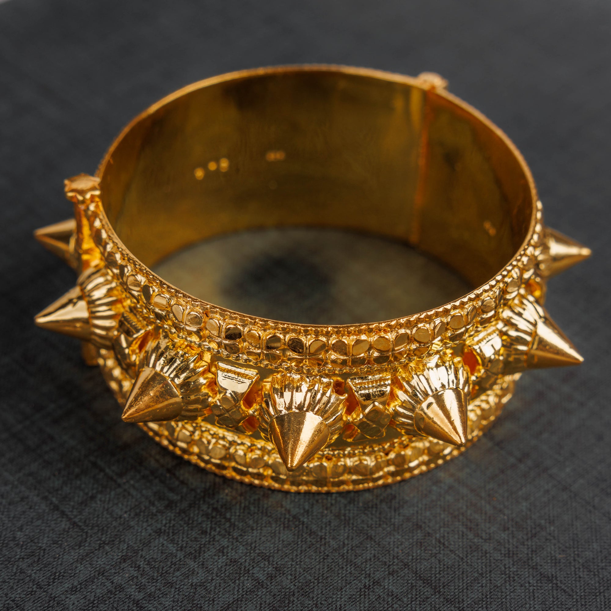 Mushawak Bangle (D16) - Silver 925 & Gold Plated