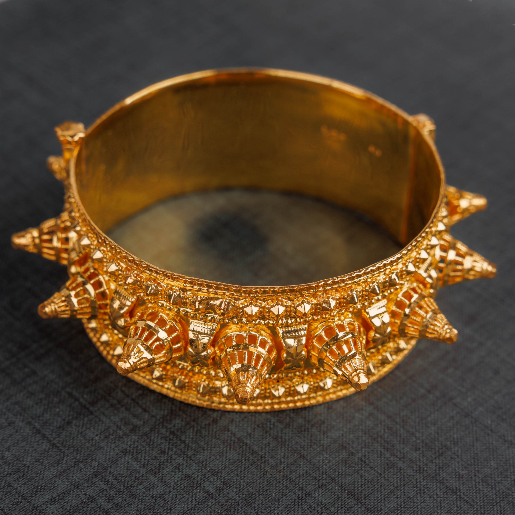 Mushawak Bangle (D30) - Silver 925 & Gold Plated