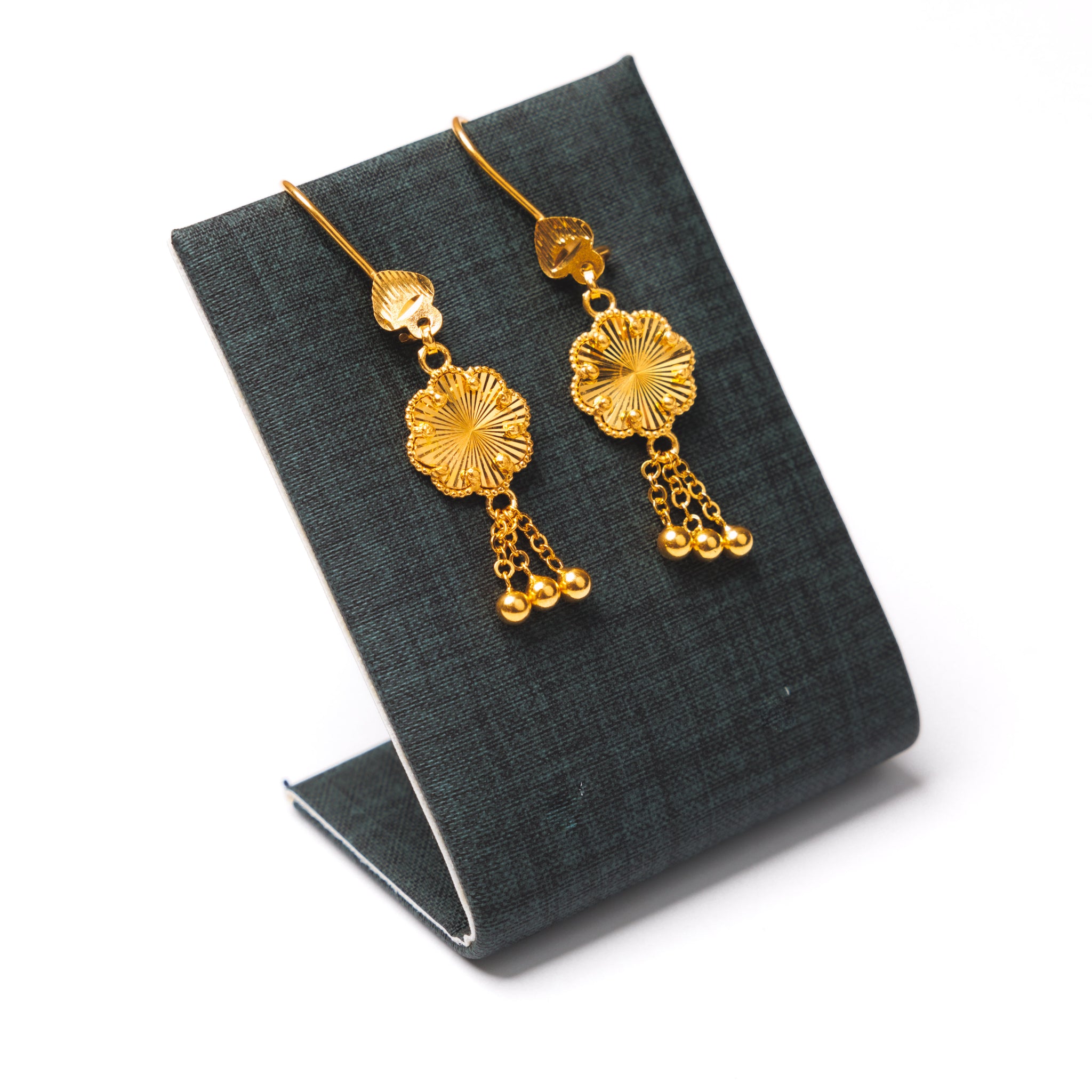 Flower Earrings (2) - Silver 925 & Gold Plated