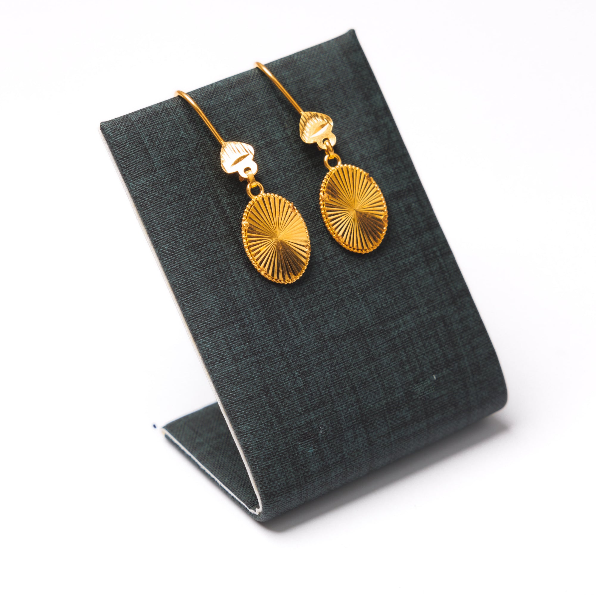 Oval Earrings - Silver 925 & Gold Plated