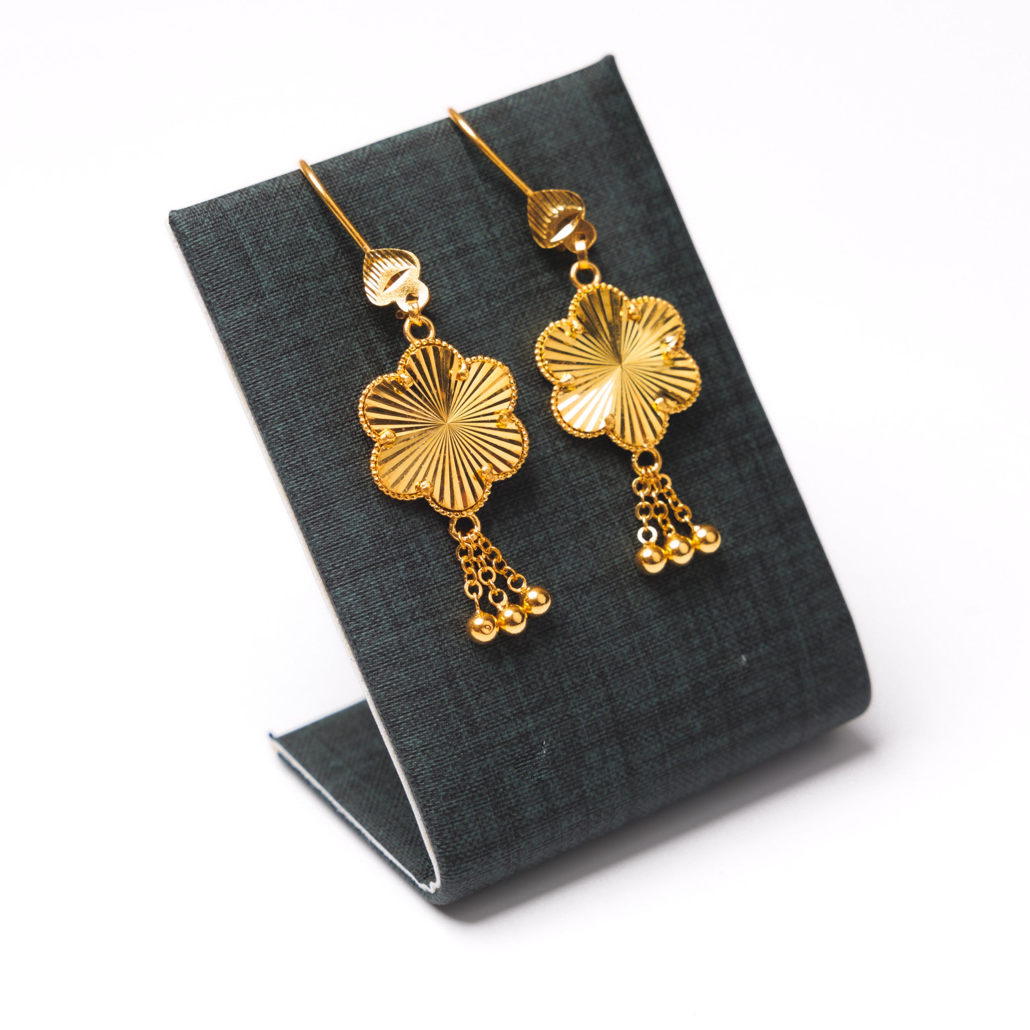 Flower Earrings (1) - Silver 925 & Gold Plated