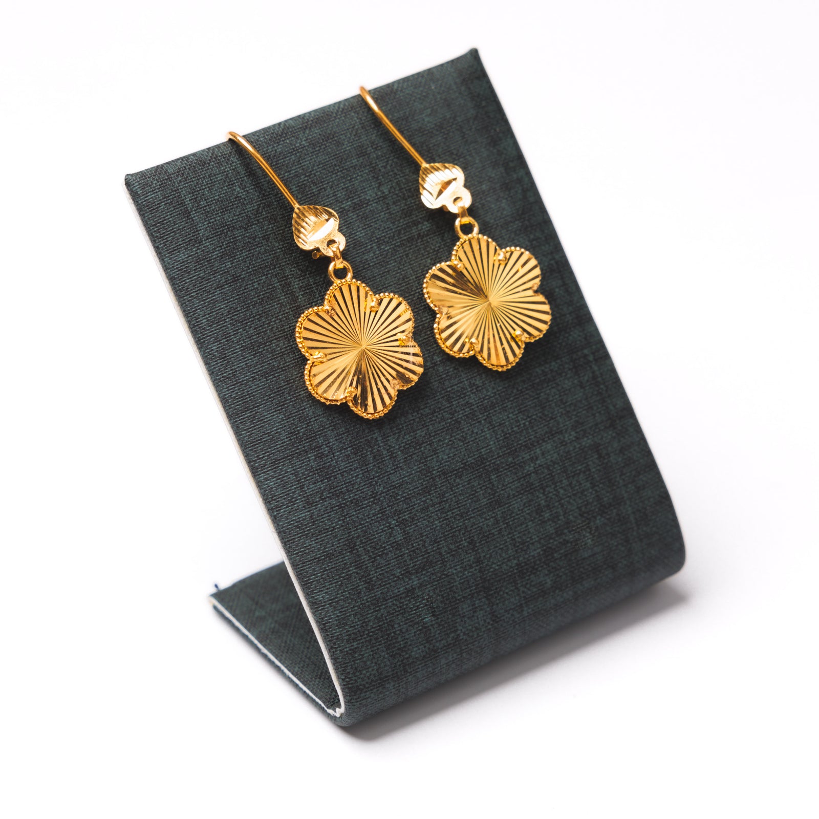 Flower Earrings (1) - Silver 925 & Gold Plated