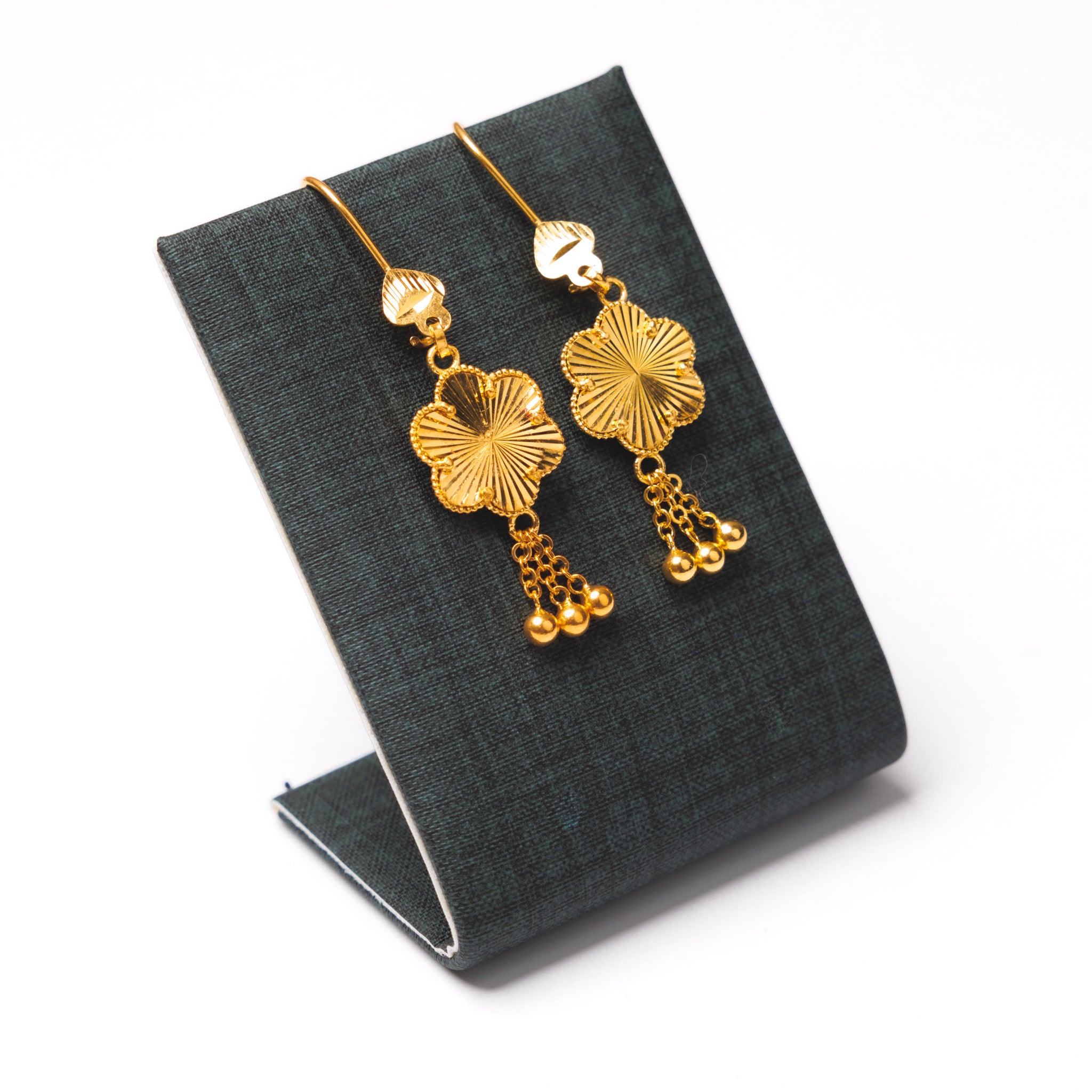 Flower Earrings (1) - Silver 925 & Gold Plated