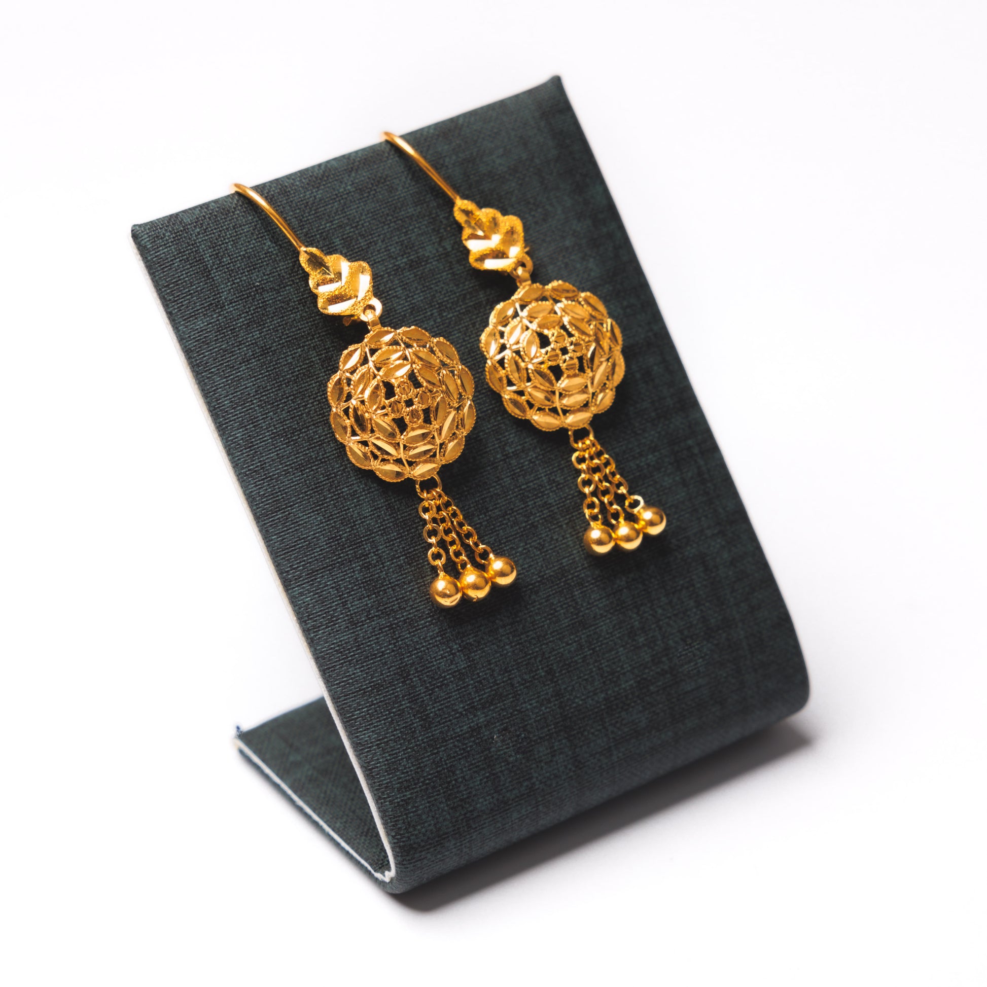 Gold Plated Sterling Silver 925 earrings D2, image 3 of 3