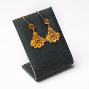 Casting Earrings (D11) - 925 Silver & 24K Gold Plated
