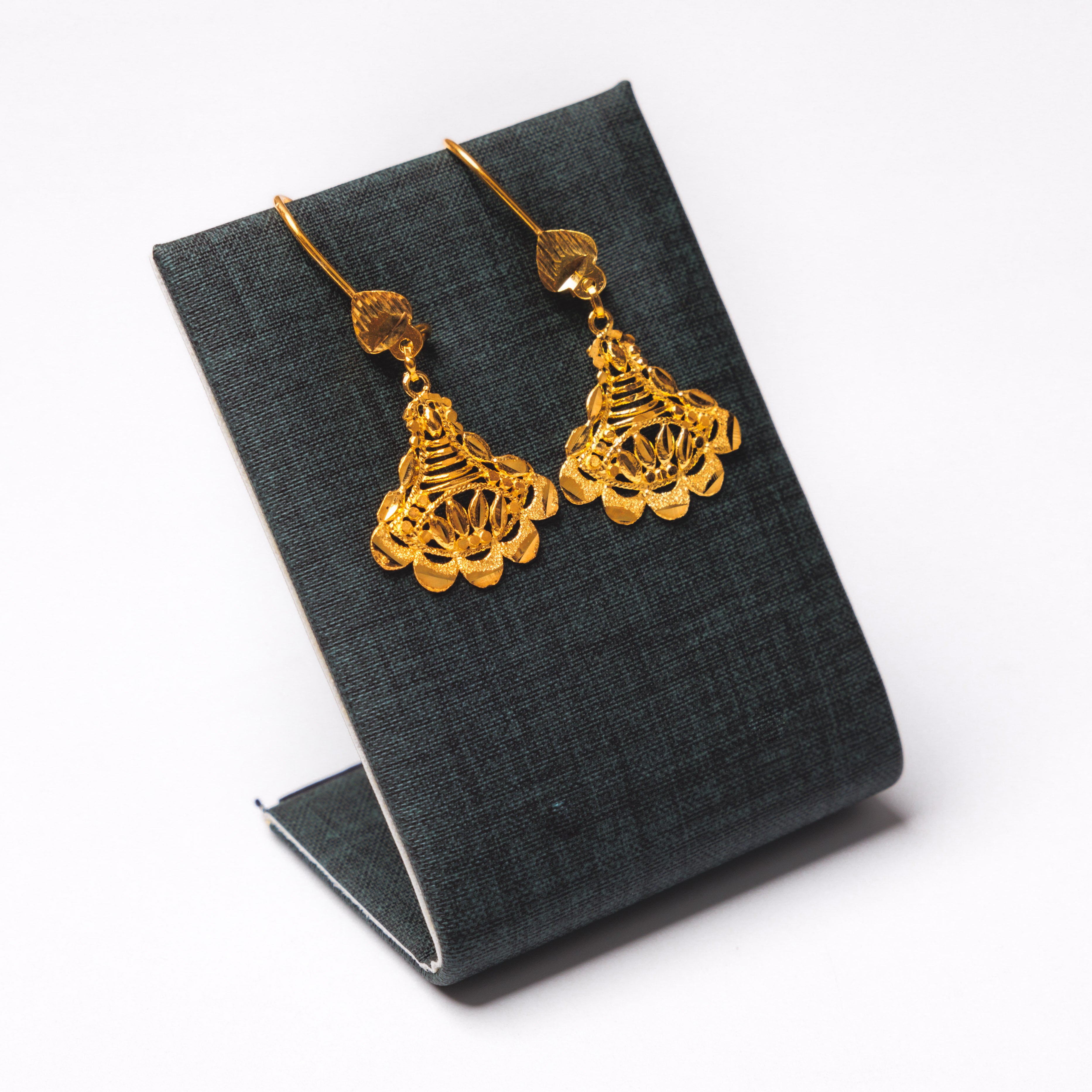 Casting Earrings (D11) - 925 Silver & 24K Gold Plated