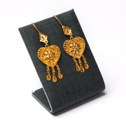 Casting Earrings (D18) - 925 Silver & 24K Gold Plated