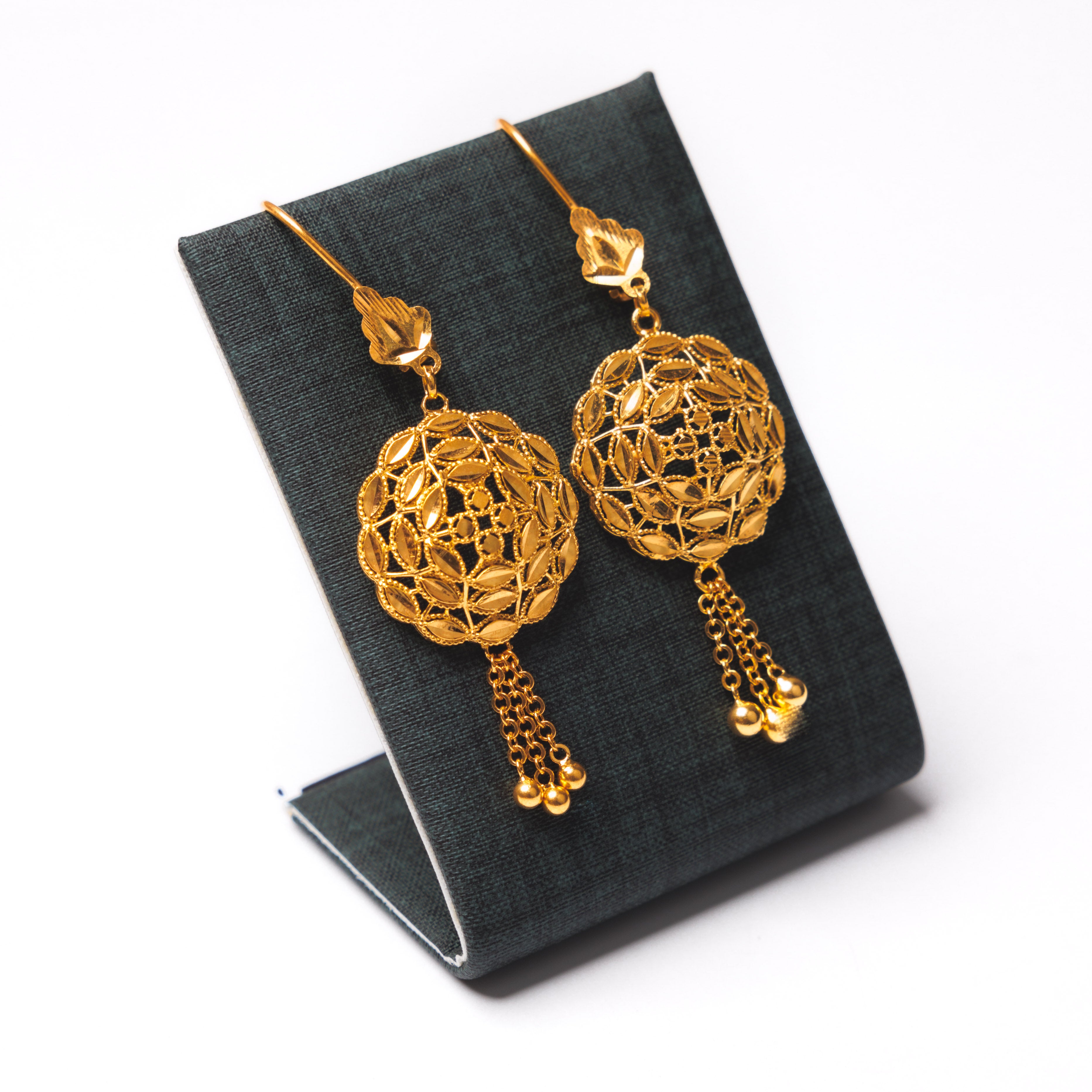 Gold Plated Sterling Silver 925 earrings D2, image 2 of 3