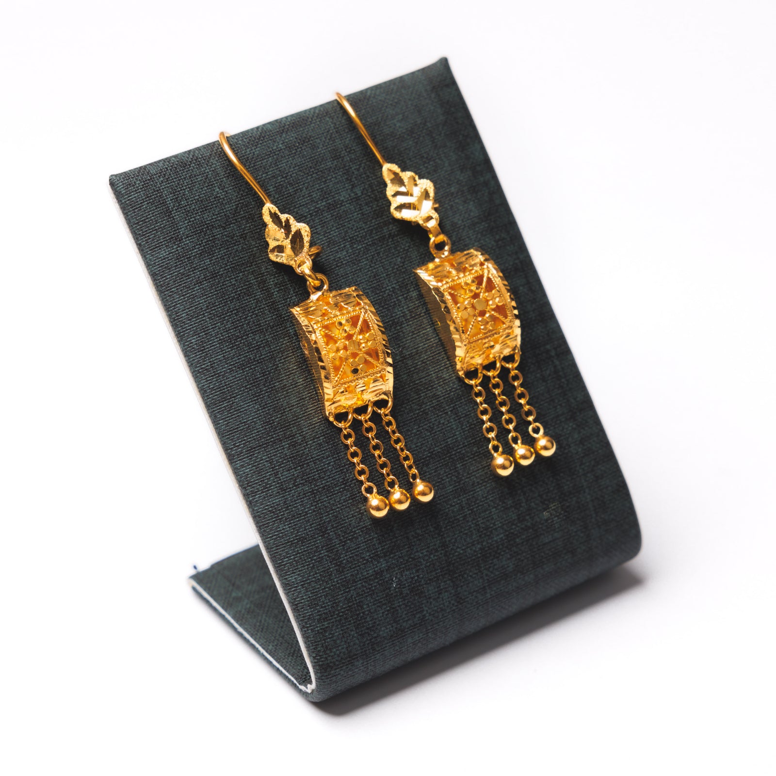 Square Earrings (D6) - Silver 925 & Gold Plated