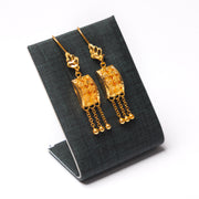 أقراط مربعة (D2) - Silver 925 و Gold Plated