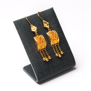 أقراط مربعة (D1) - Silver 925 و Gold Plated