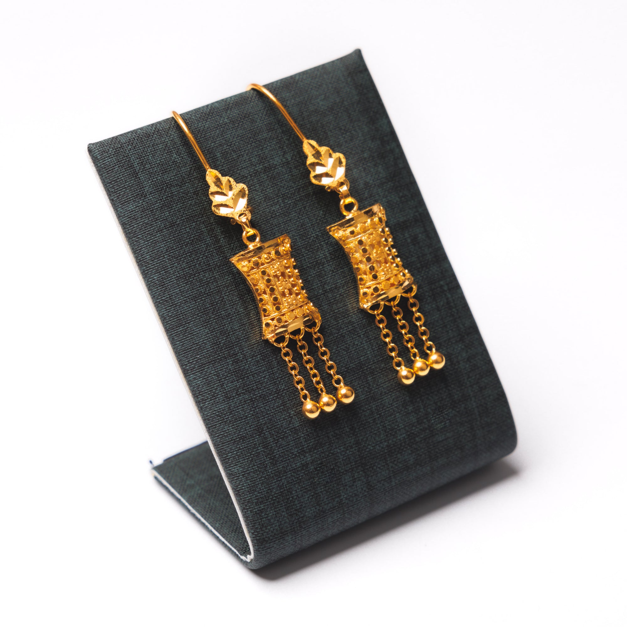 Square Earrings (D8) - Silver 925 & Gold Plated