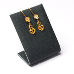 Kid's Simple Earrings (D6) - Silver 925 & Gold Plated