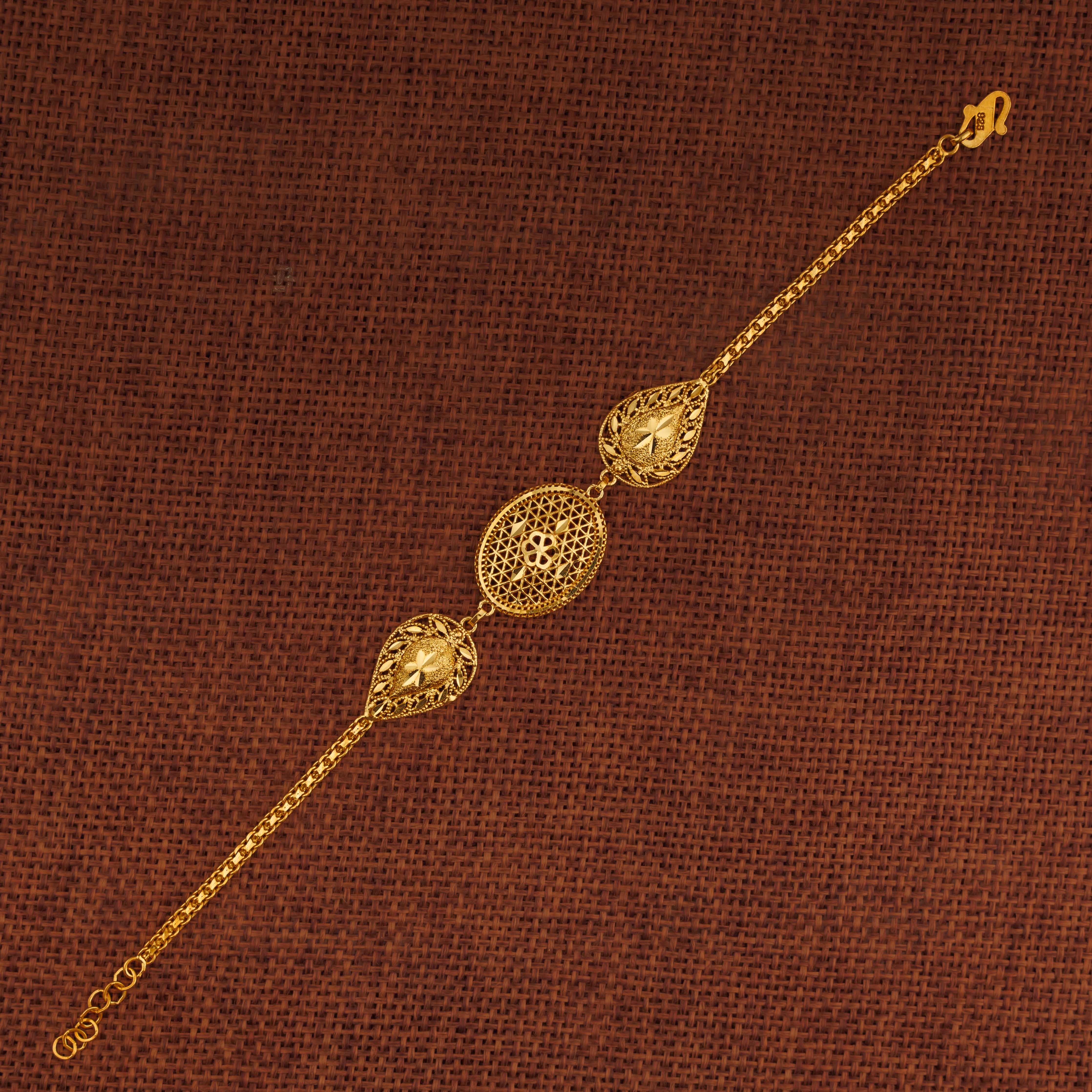 RP 3 Piece Bracelet / Chain (D18) - Silver 925 & Gold Plated