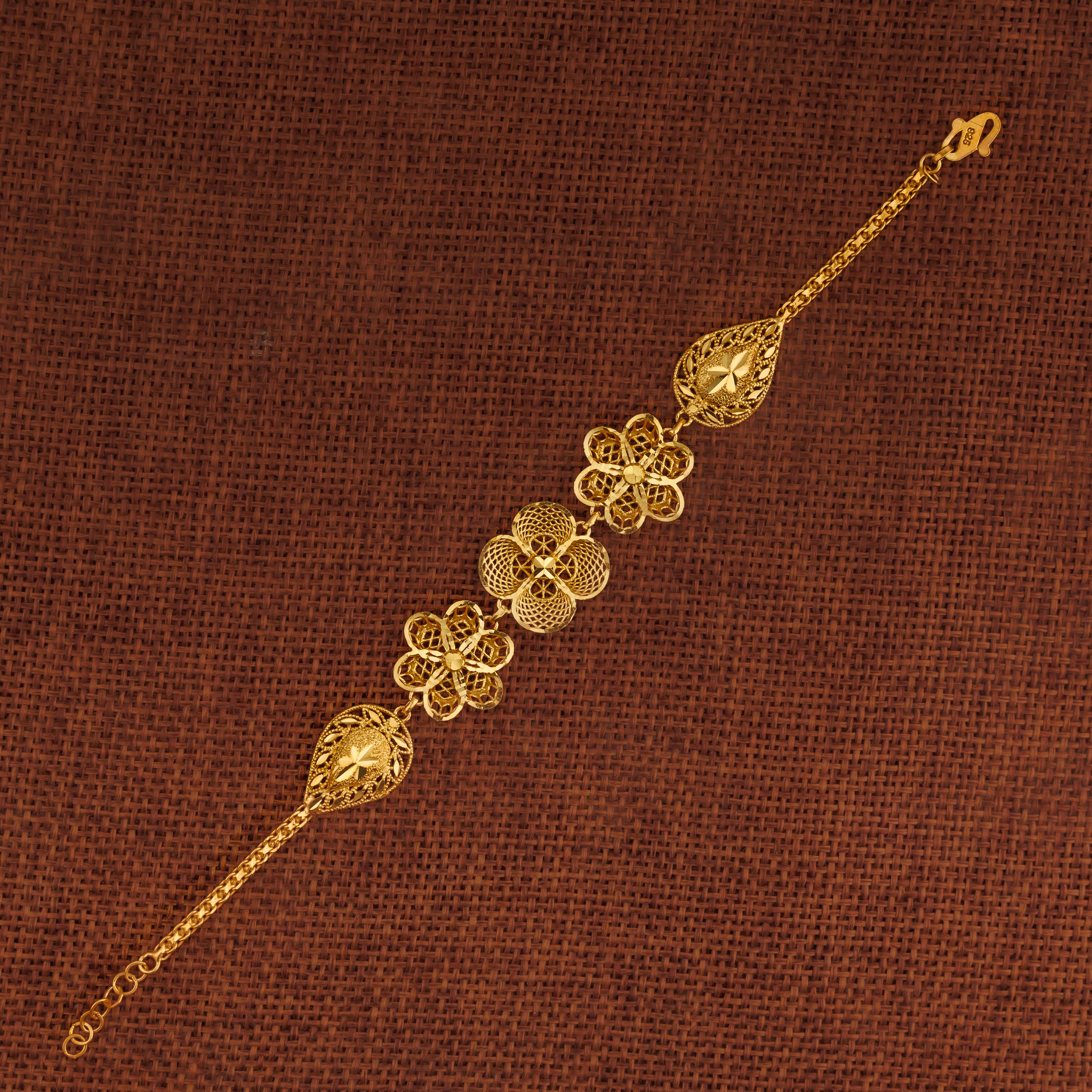 RP سوار / سلسلة 3 قطع (D6) - فضة 925 ومطلية بالذهب