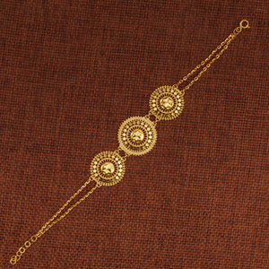 RP سوار / سلسلة 3 قطع (D6) - فضة 925 ومطلية بالذهب
