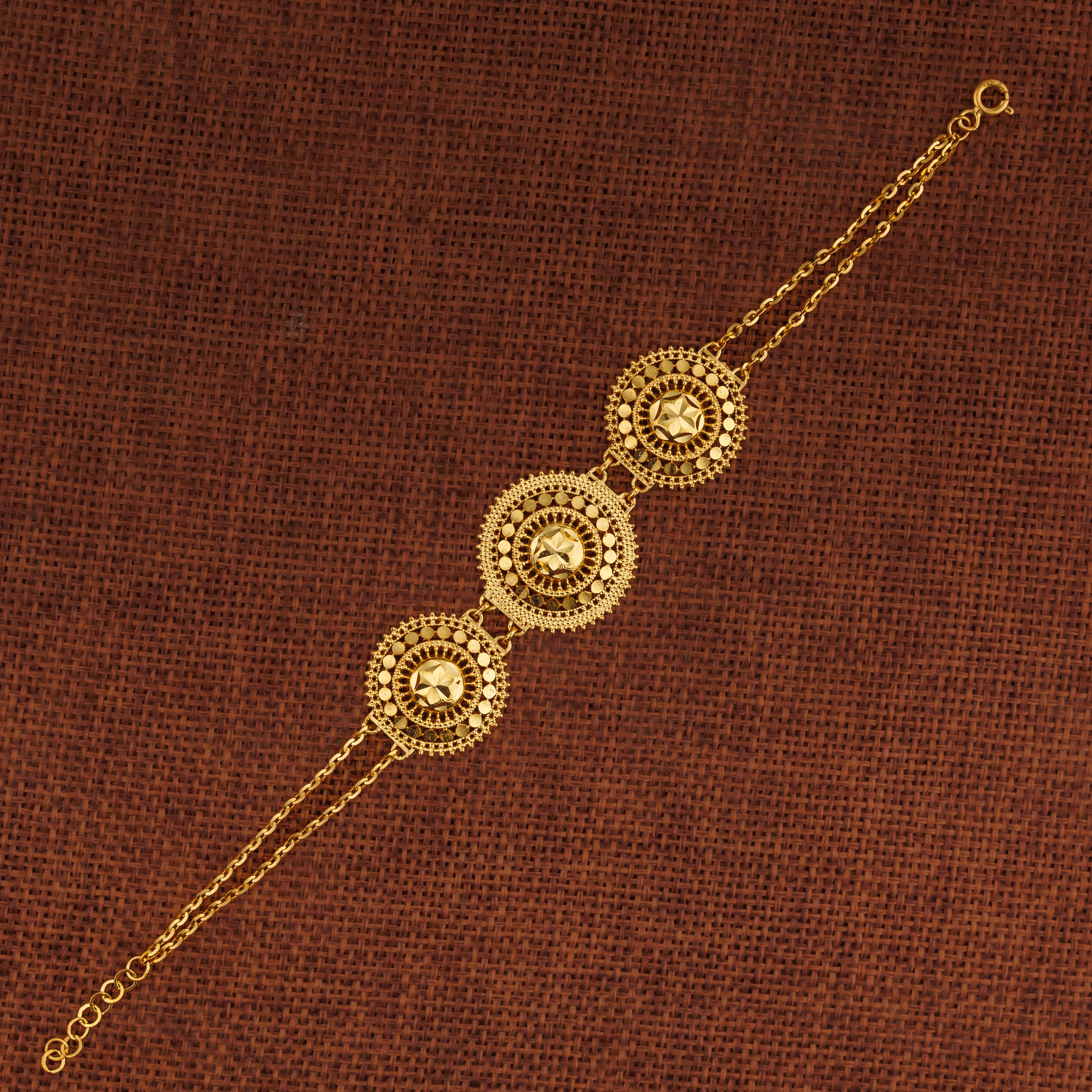 RP 3 Piece Bracelet / Chain (D11) - Silver 925 & Gold Plated