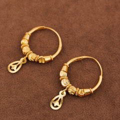 Hoop Earrings 36 - 925 Silver & 24K Gold Plated