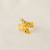 RP Leaf Ring (D7) - Silver 925 & Gold Plated