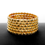 Adult's Bangles (D20-K) - Silver 925 & Gold Plated