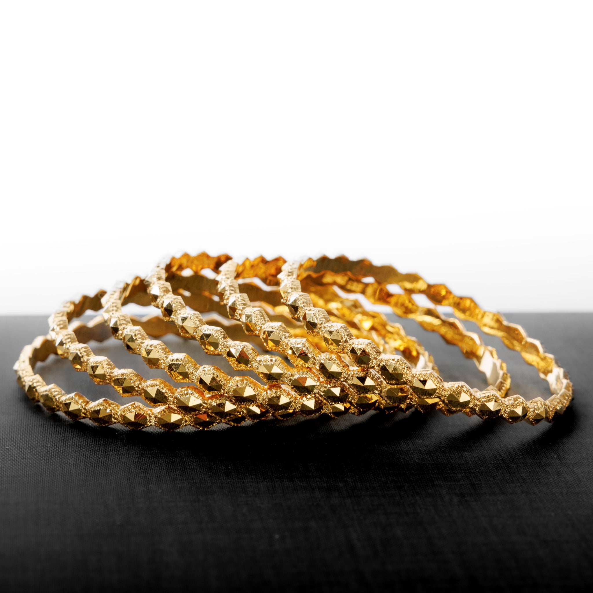 Adult's Bangles (D20-K) - Silver 925 & Gold Plated