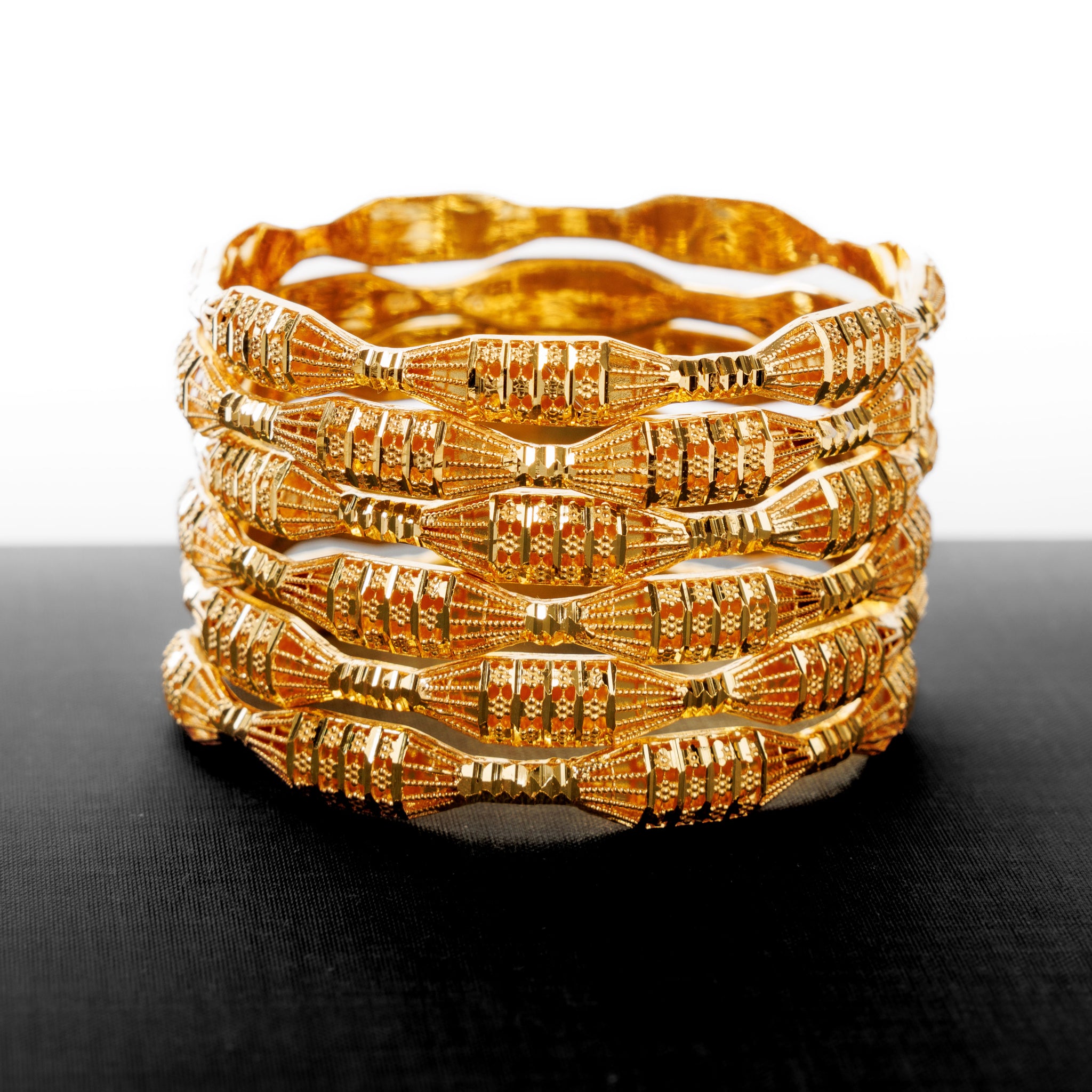 Adult's Bangles (D24-K) - Silver 925 & Gold Plated