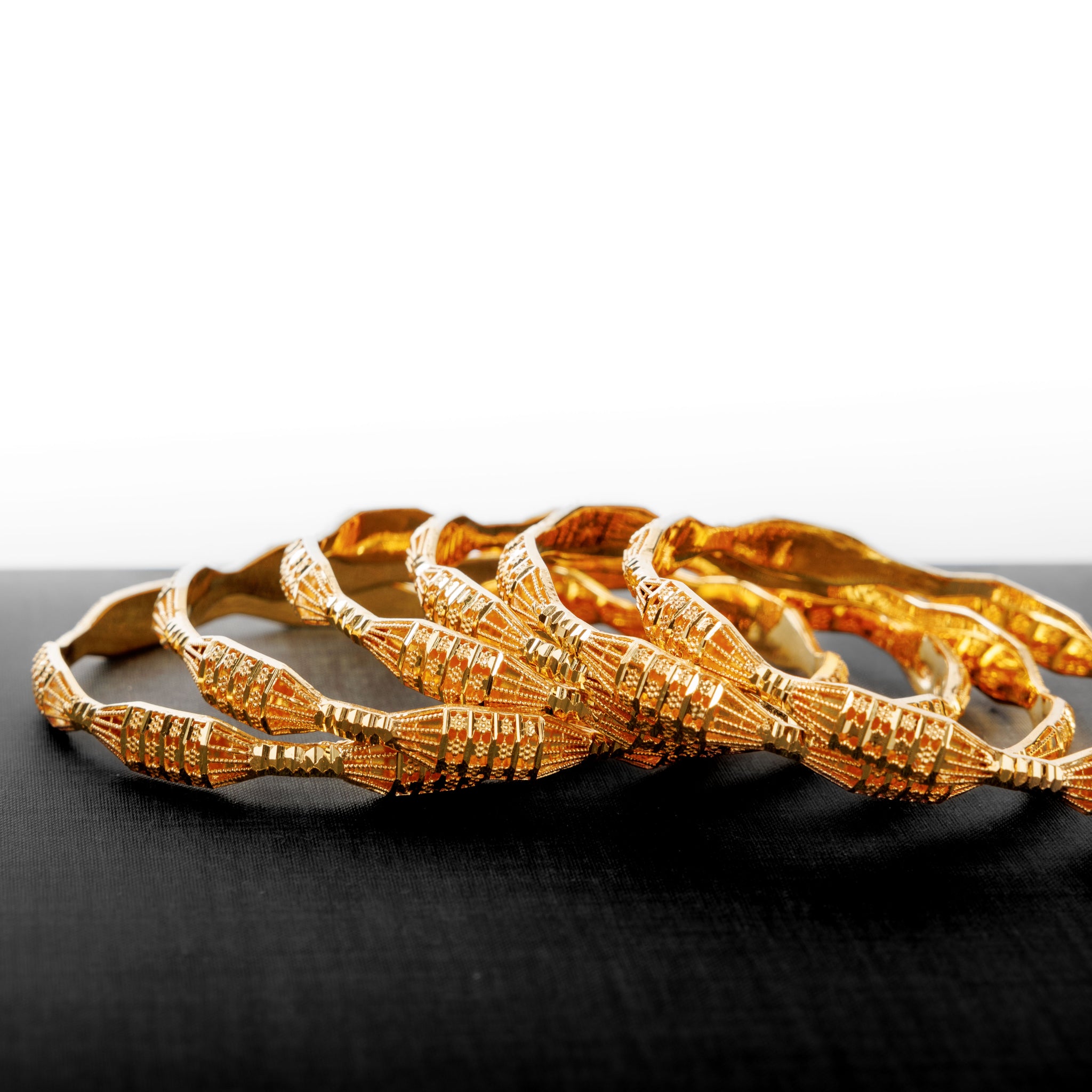 Adult's Bangles (D24-K) - Silver 925 & Gold Plated