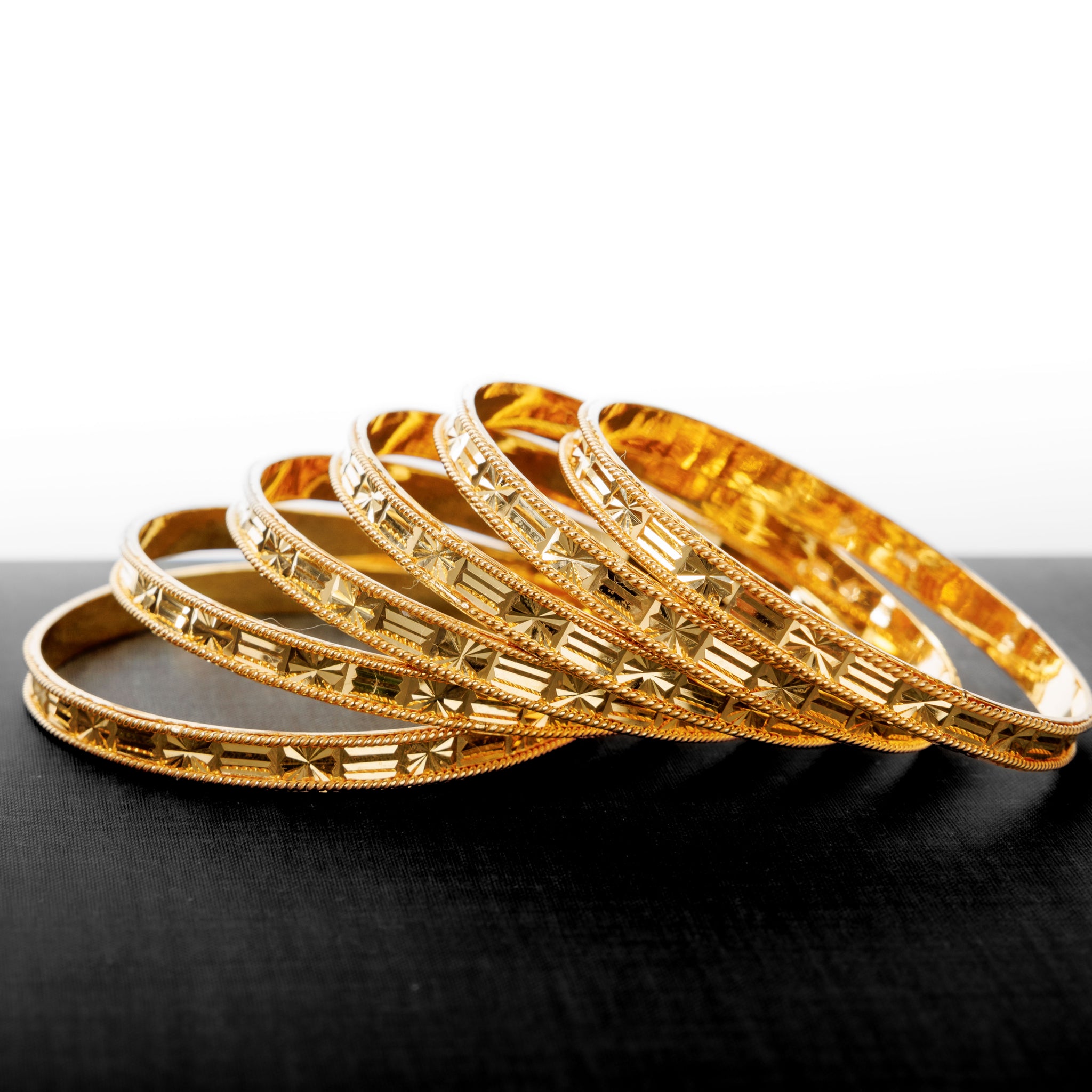 Adult's Bangles (D23-A) - Silver 925 & Gold Plated