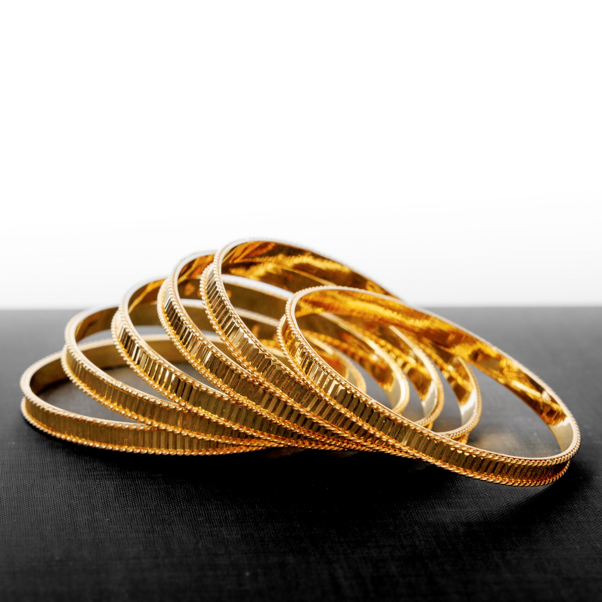 Kid's Bangles (D8-A) - Silver 925 & Gold Plated