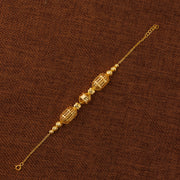 سوار خرز وكرات RP (D63) - فضة عيار 925 ومطلي بالذهب