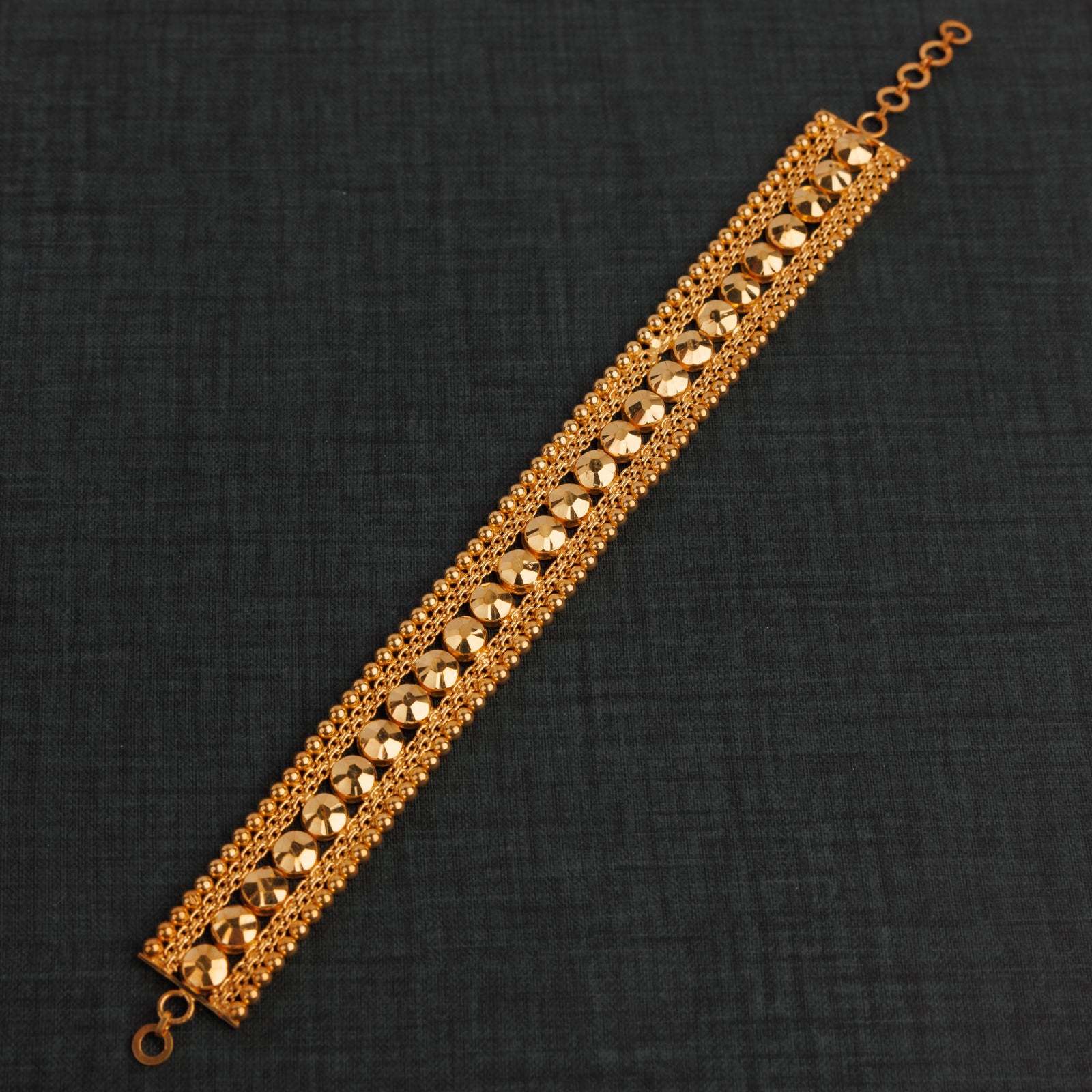 1 Line Patta Bracelet (D6) - Silver 925 & Gold Plated