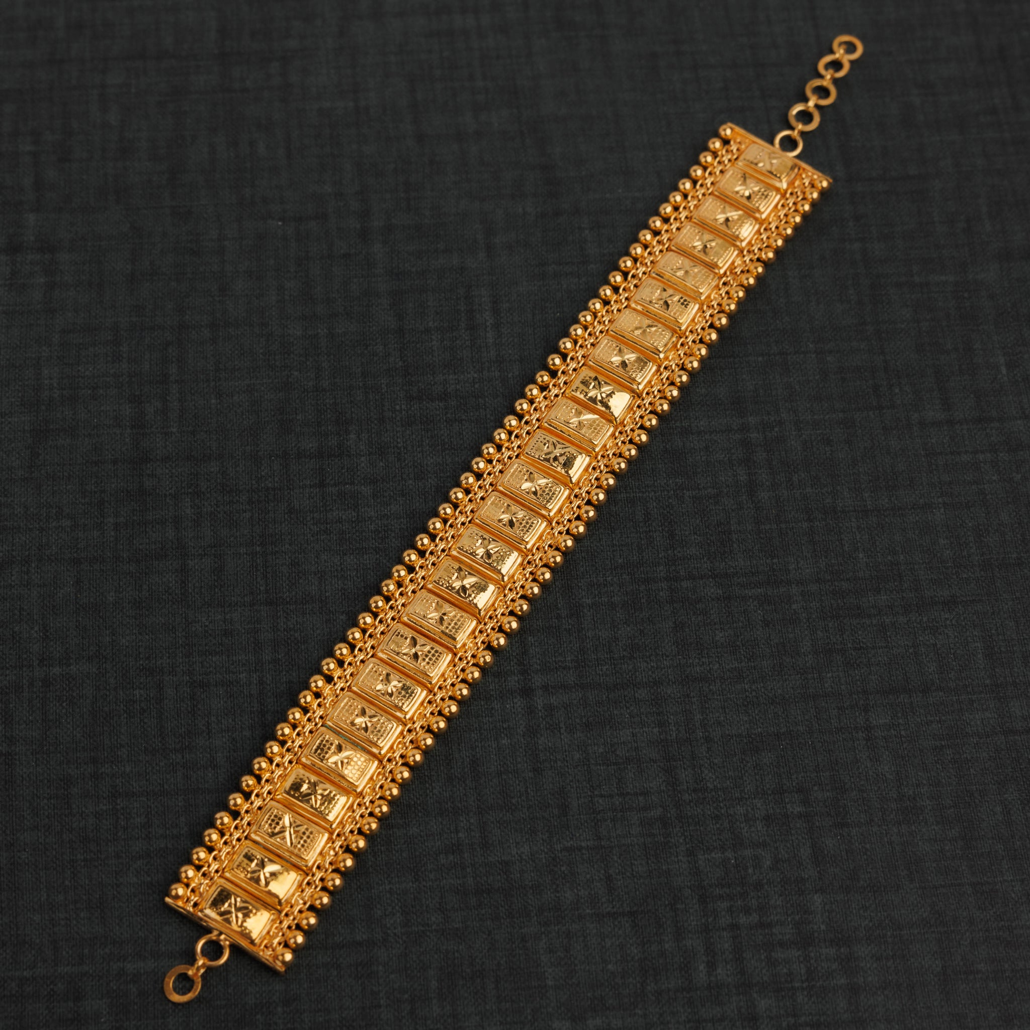 1 Line Patta Bracelet (D2) - Silver 925 & Gold Plated