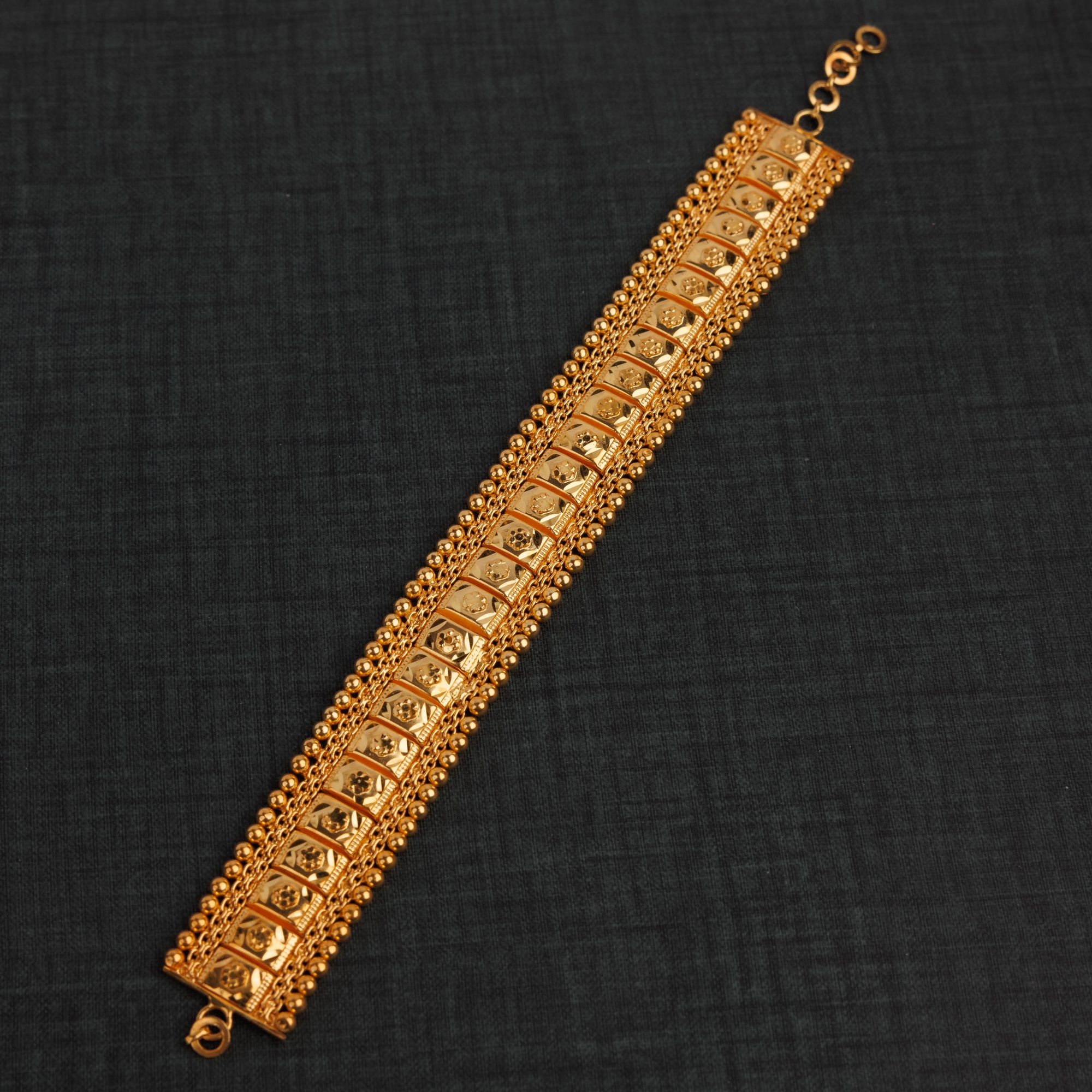 1 Line Patta Bracelet (D8) - Silver 925 & Gold Plated